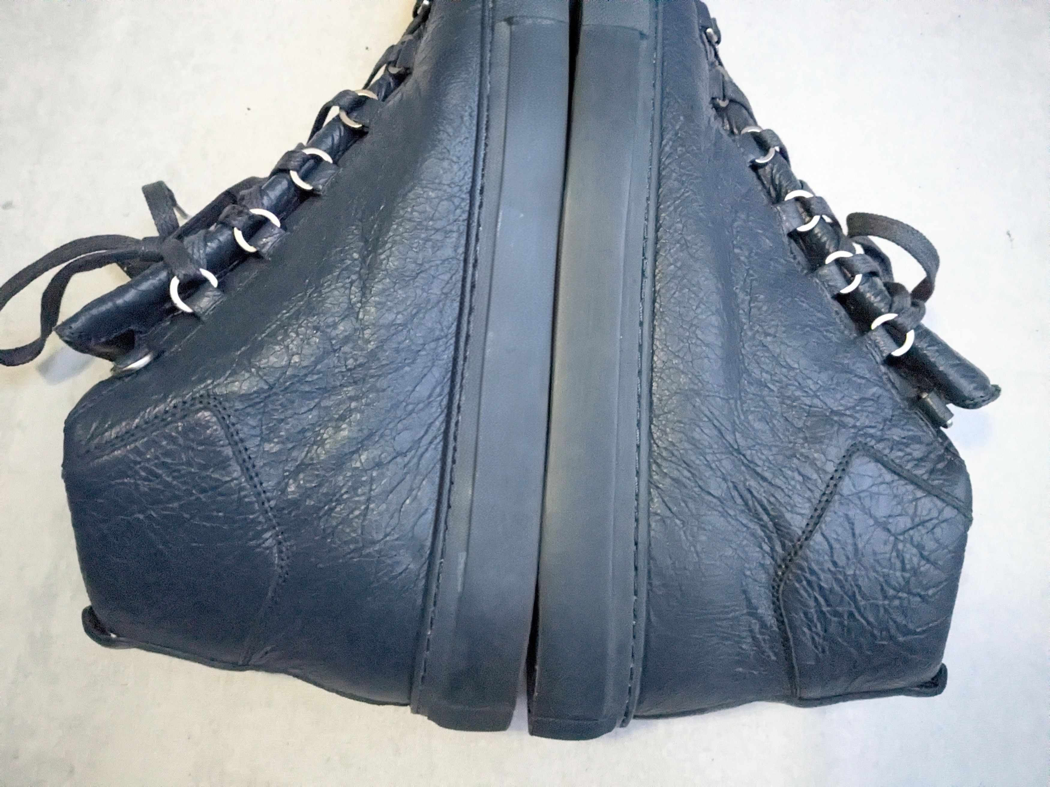 Balenciaga Balenciaga Arena Sneakers Blue 13 High Tops Leather Size US 13 / EU 46 - 6 Thumbnail