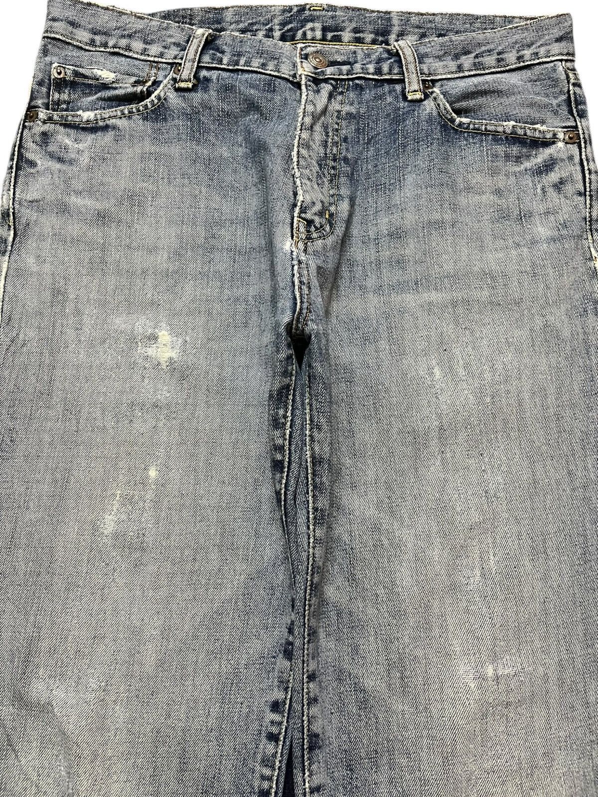 Uniqlo Vintage Uniqlo S-002 Faded Distressed Denim Size US 33 - 2 Thumbnail