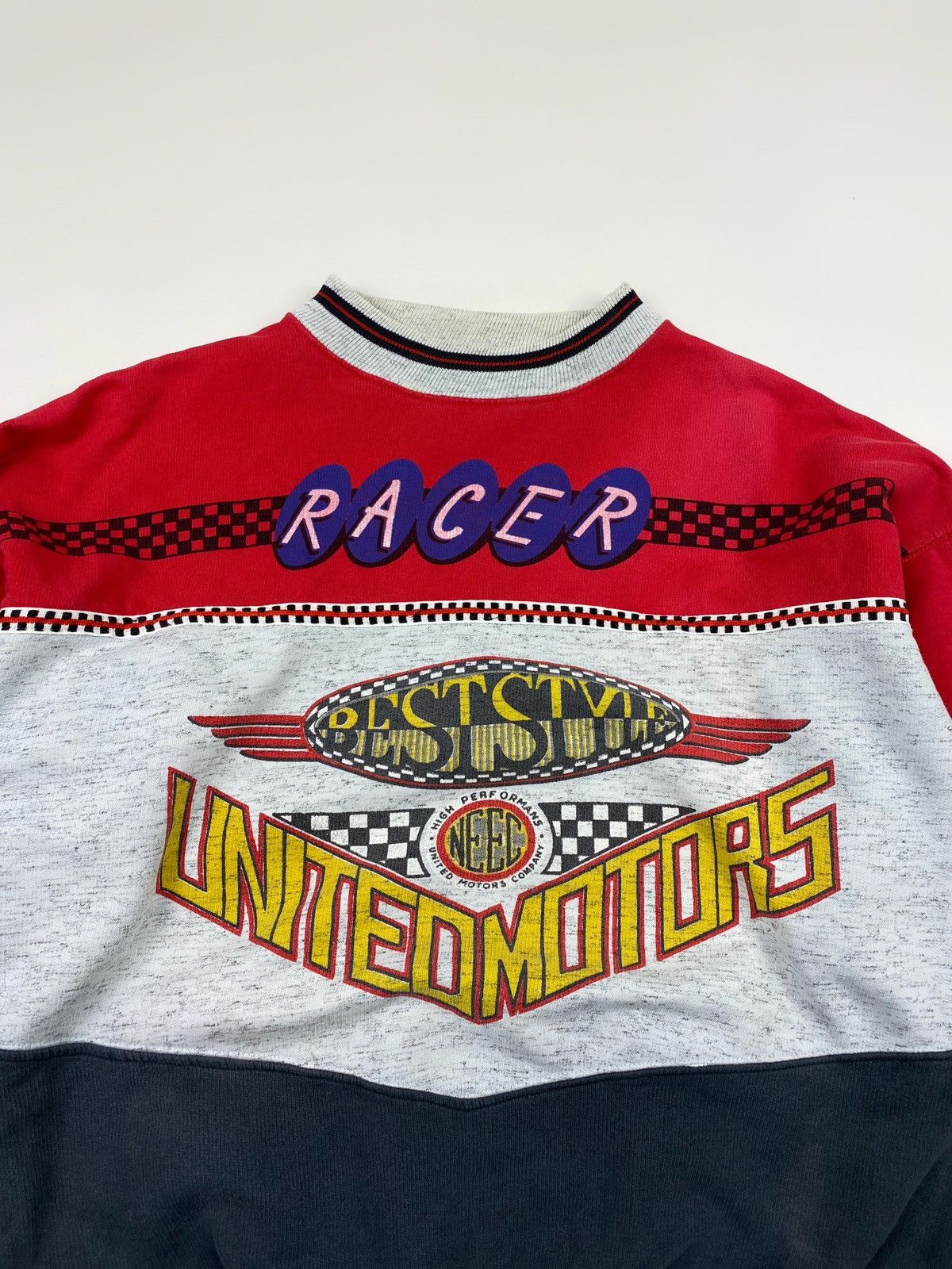 Vintage 1990’s Vintage Racing United Motors Boxy Sweatshirt Size US XL / EU 56 / 4 - 3 Thumbnail