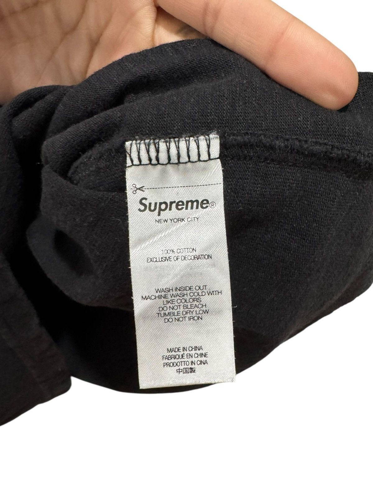Supreme Supreme Overprint Knowledge Tee Black Size US L / EU 52-54 / 3 - 5 Thumbnail