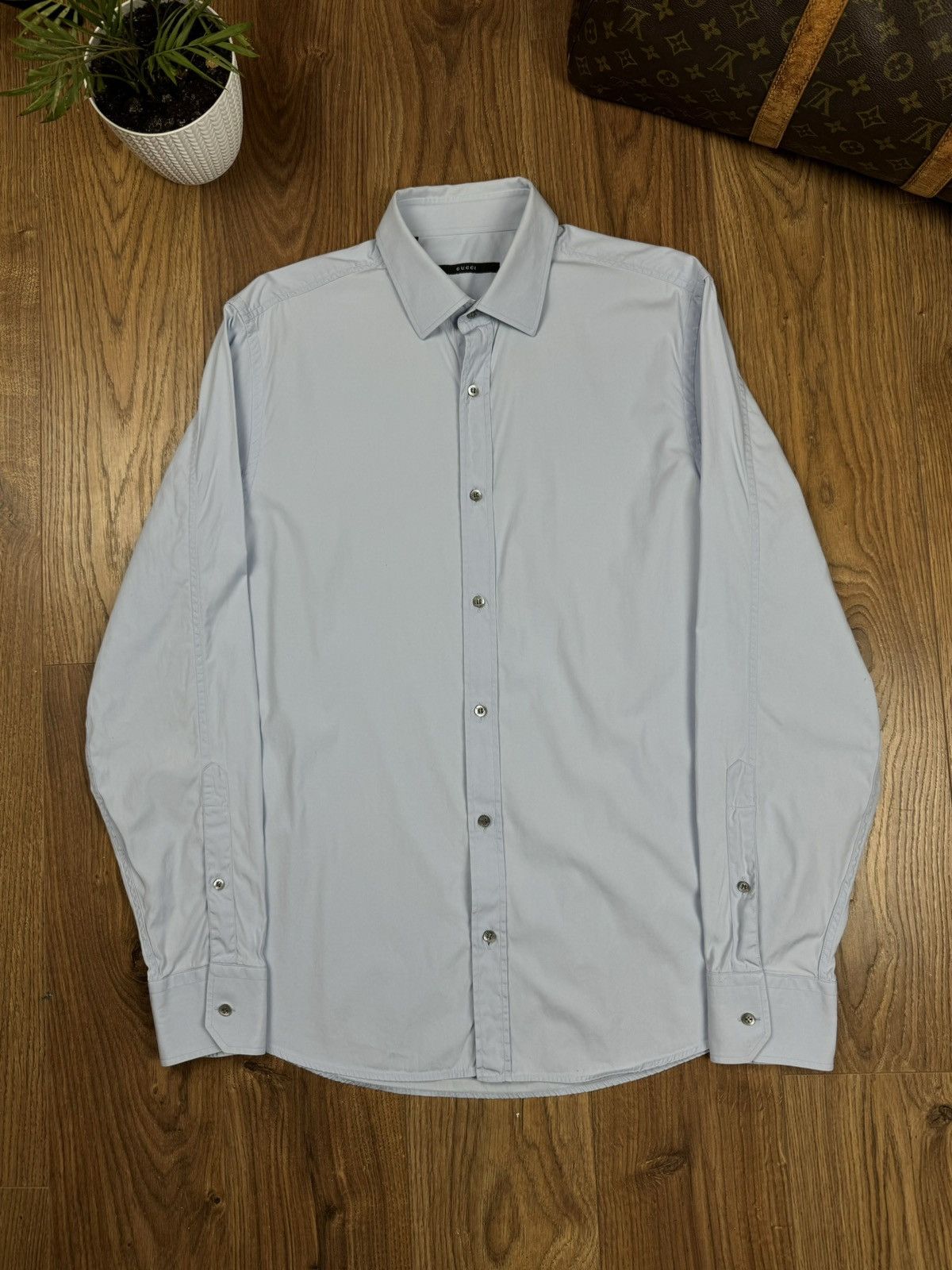 Gucci Vintage classic Gucci Italy shirt original luxury item Size US M / EU 48-50 / 2 - 1 Thumbnail