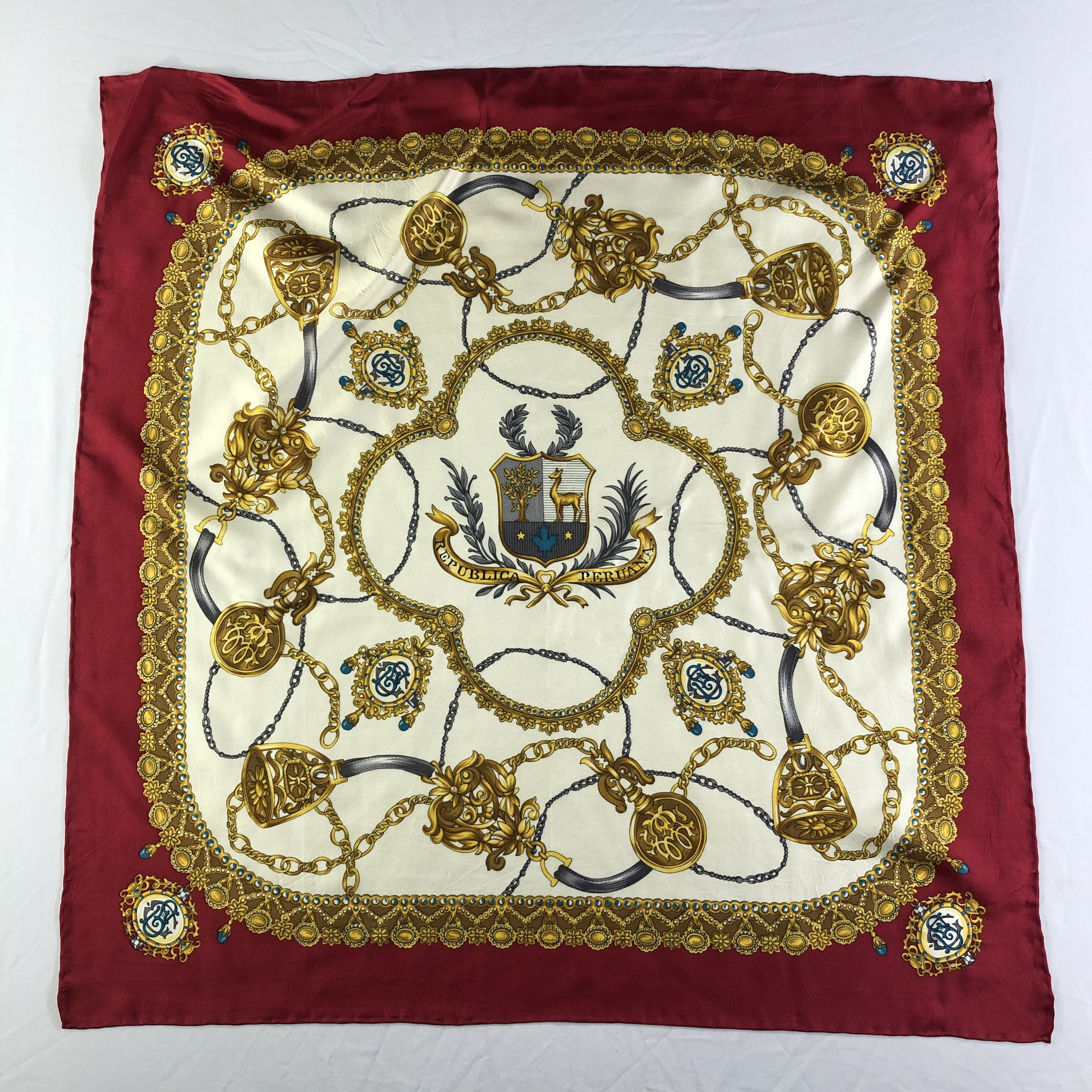 Vintage Vintage Silk Scarf Size ONE SIZE - 2 Thumbnail