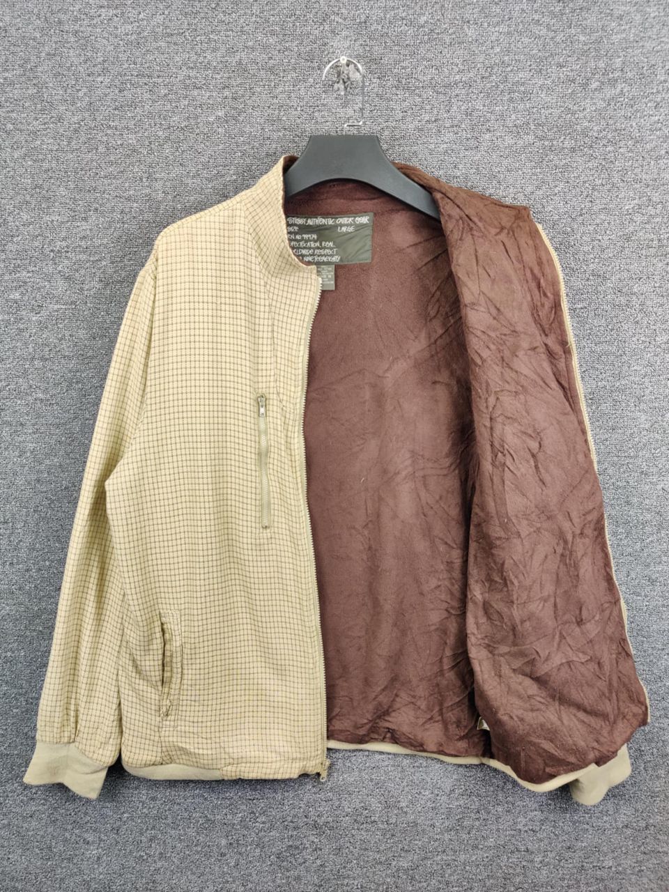 Stussy Vintage 90s Stussy Checkered Zipper Jacket Size US L / EU 52-54 / 3 - 7 Thumbnail