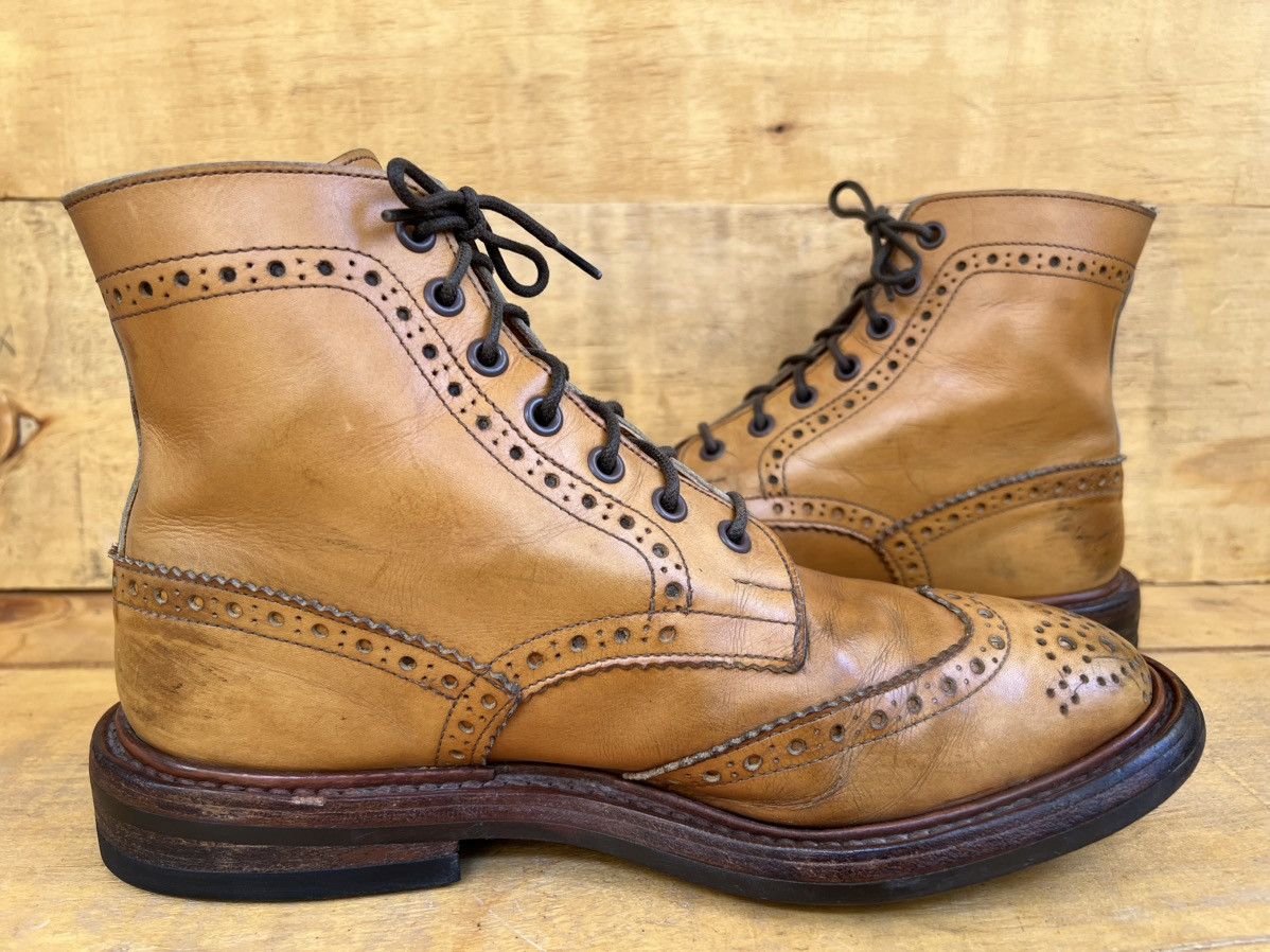 Tricker's VTG Trickers England Men's leather Boots Size US 7.5 / EU 40-41 - 10 Thumbnail