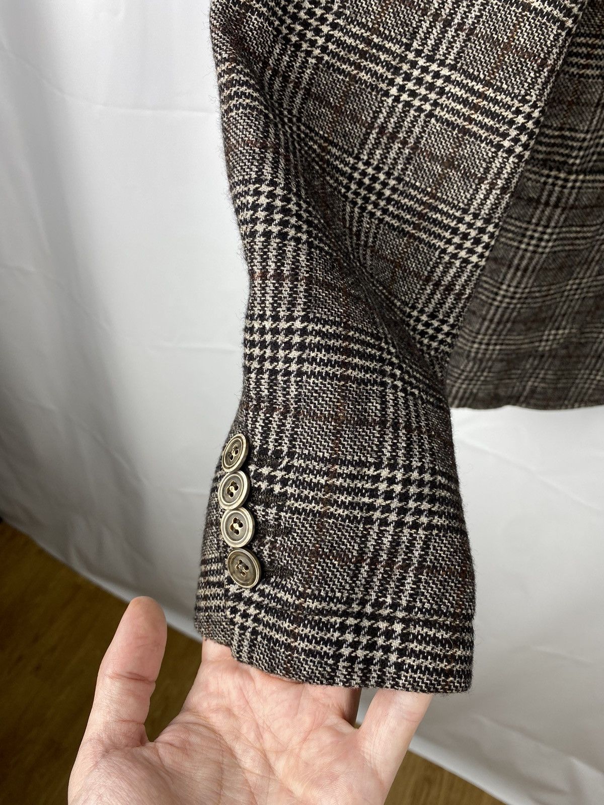 Officina36 Officina36 Wool-Polyamide Check Blazer Jacket size IT52 Size 42R - 4 Thumbnail