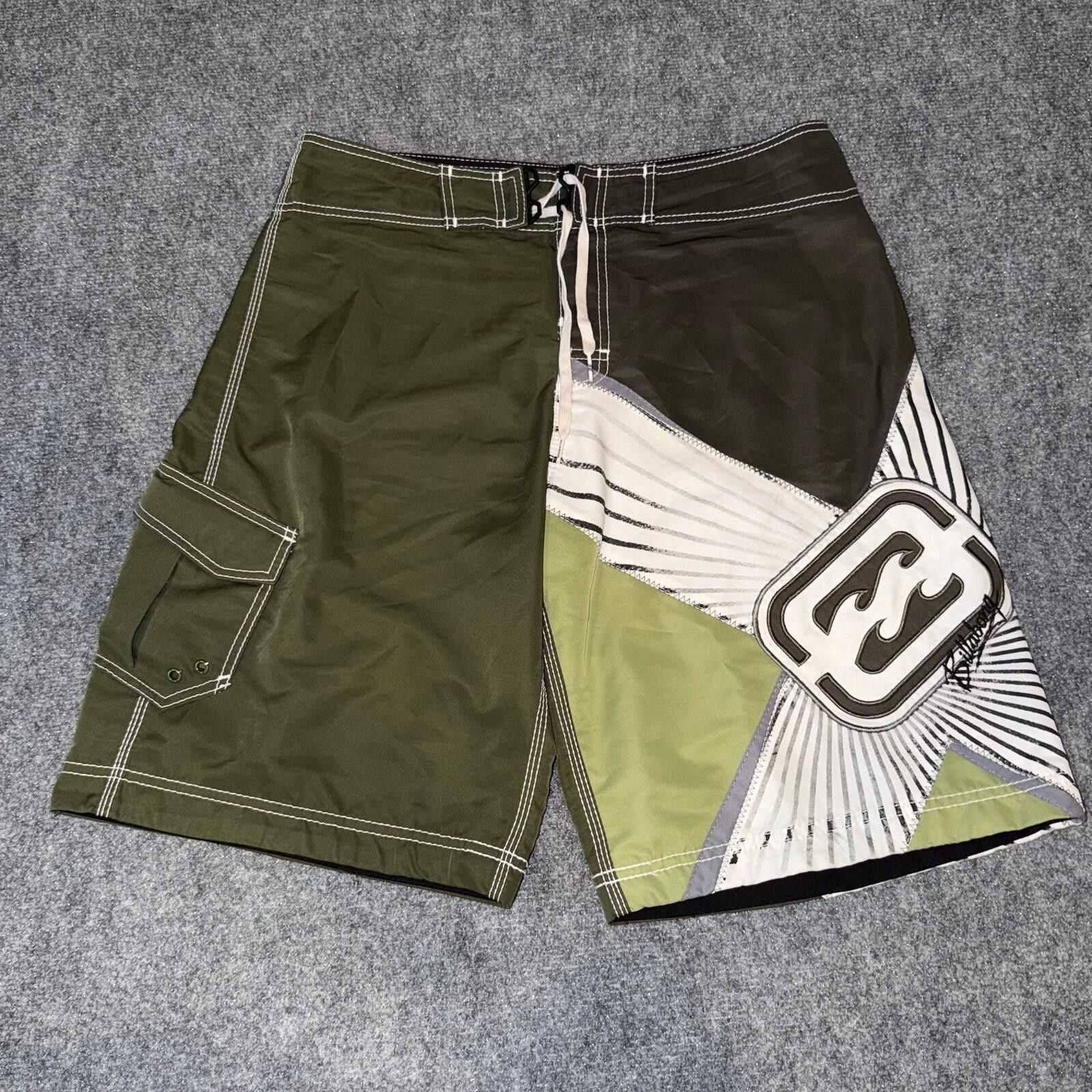 Billabong Billabong Green Shane Dorian Grail Surf Board Shorts Mens LG Size US 34 / EU 50 - 1 Thumbnail