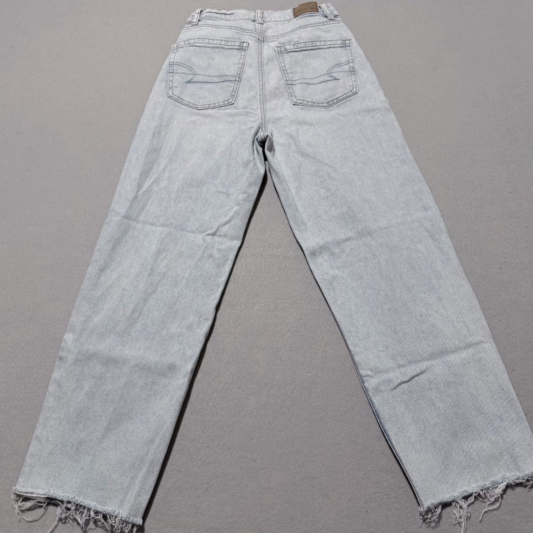 American Eagle Outfitters American Eagle Outfitters Strigid Jeans Women's Blue Denim Stretch Frayed - 0 Size 25" / US 0 / IT 36 - 2 Thumbnail