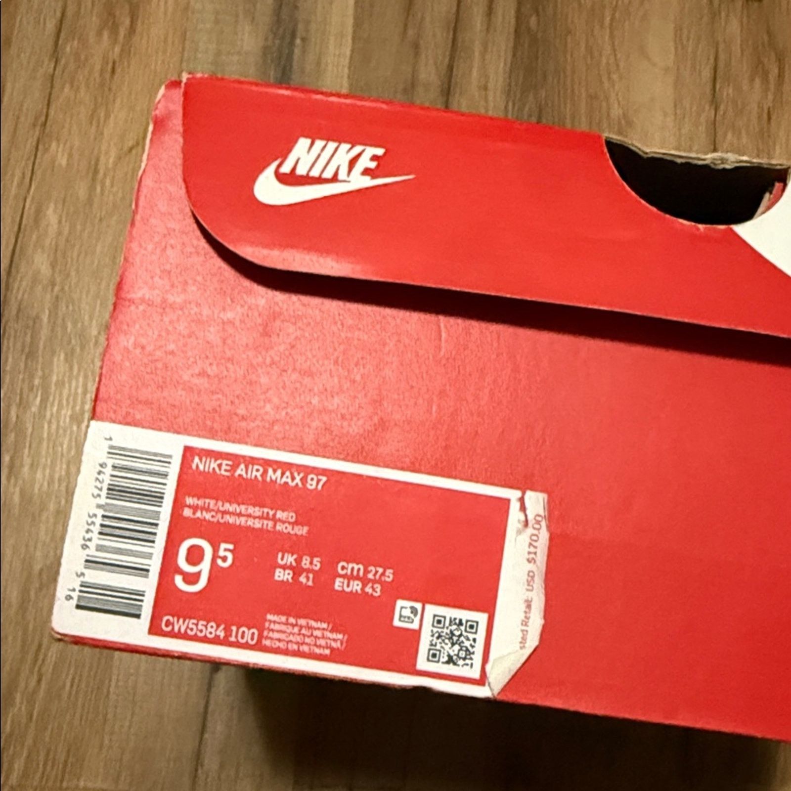 Nike Nike Air Max 97 USA White University Red Size US 9.5 / EU 42-43 - 11 Thumbnail