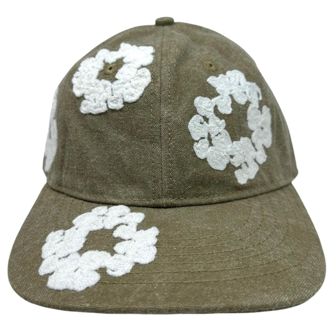 DENIM TEARS Denim Tears Cotton Wreath Dyed Strapback Hat Cap in Beige Size ONE SIZE - 2 Thumbnail