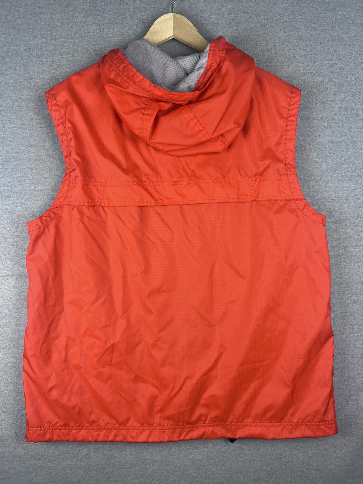 Gap Vintage Gap Nylon Vest Hooded Full Zip Orange XL Streetwear Size US XL / EU 56 / 4 - 7 Thumbnail