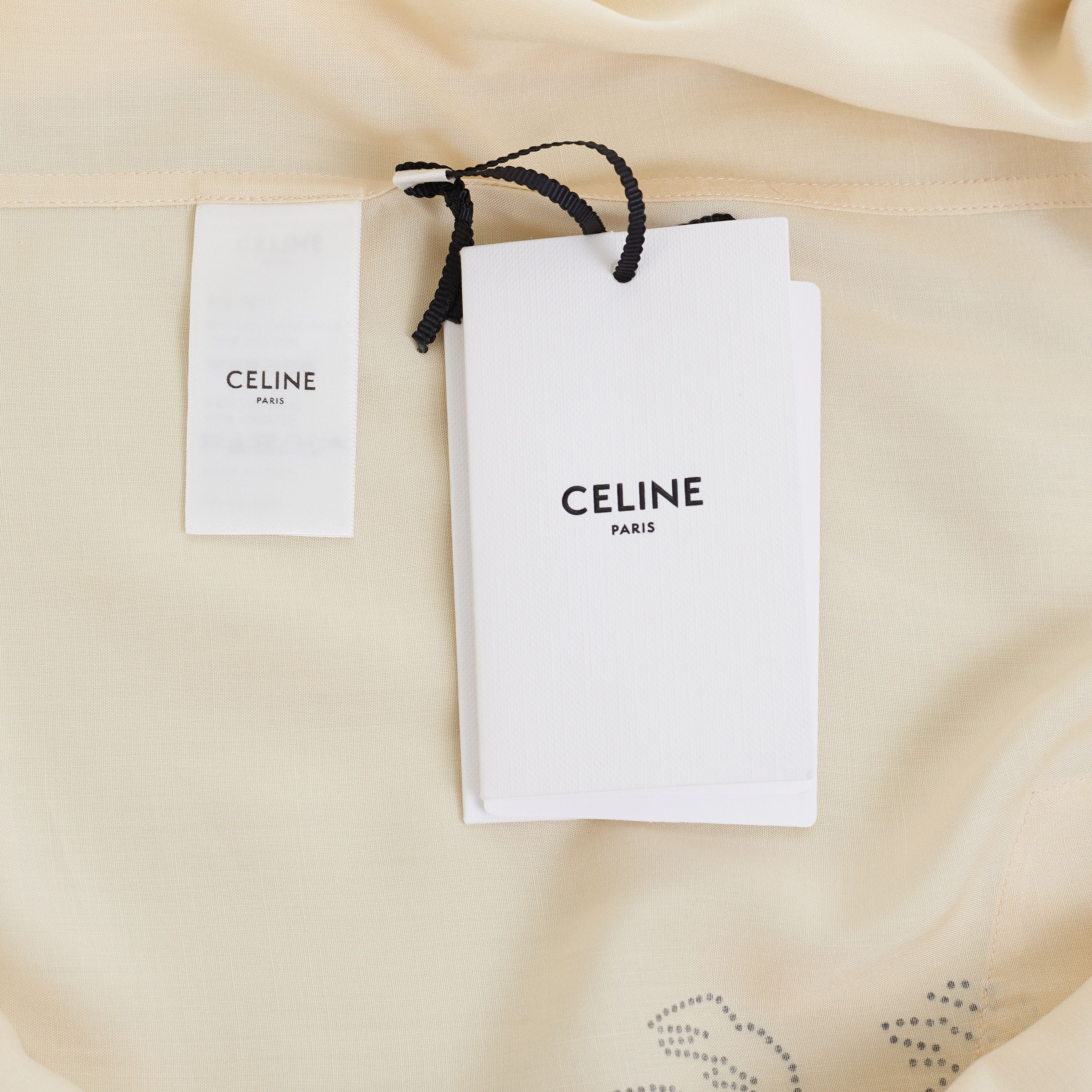 Celine Hawaiian Shortsleeve Shirt With Palm Embroidery In Viscose Size US L / EU 52-54 / 3 - 9 Thumbnail