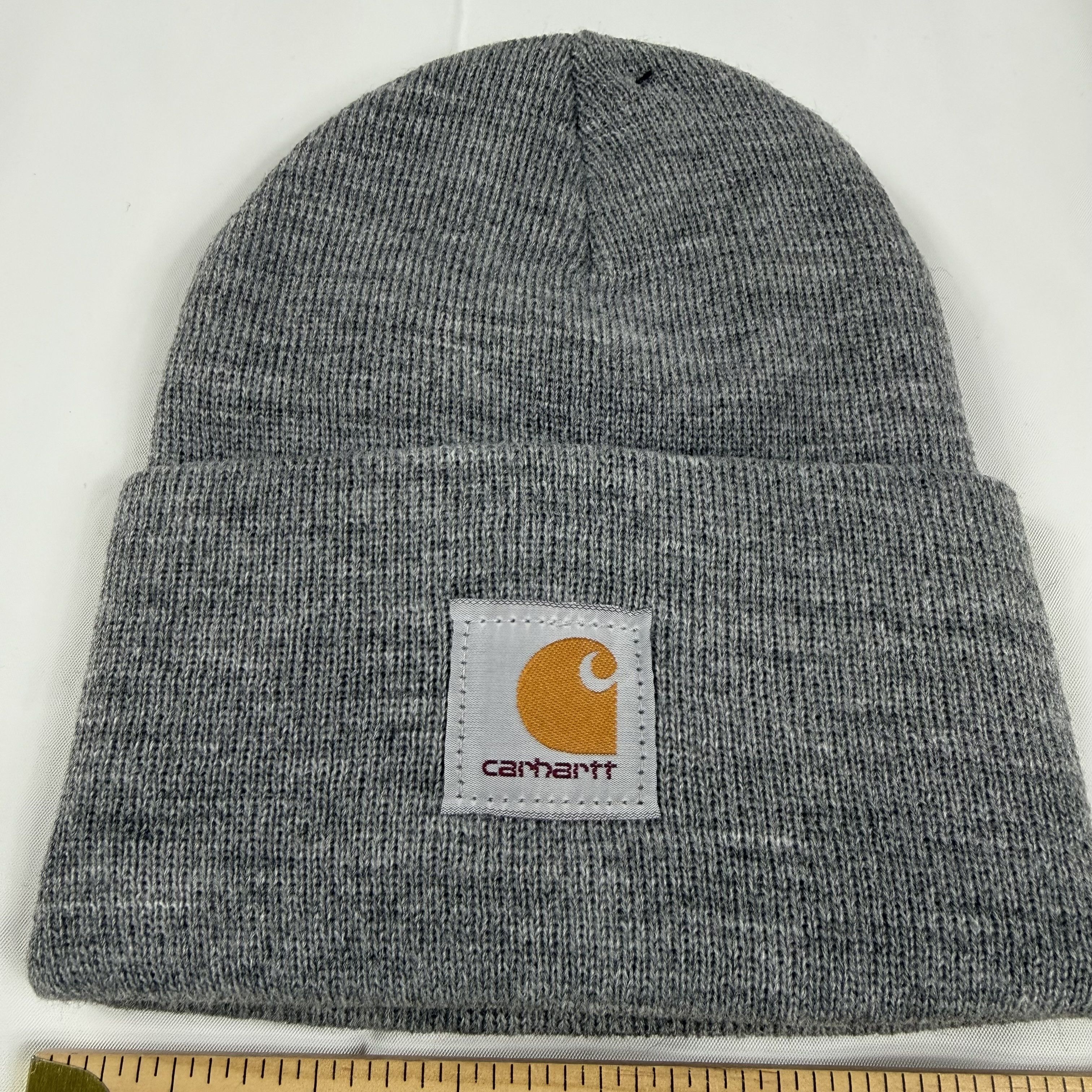 Carhartt Carhartt A18 Heather Gray Acrylic Watch Hat Beanie Logo Size ONE SIZE - 9 Thumbnail