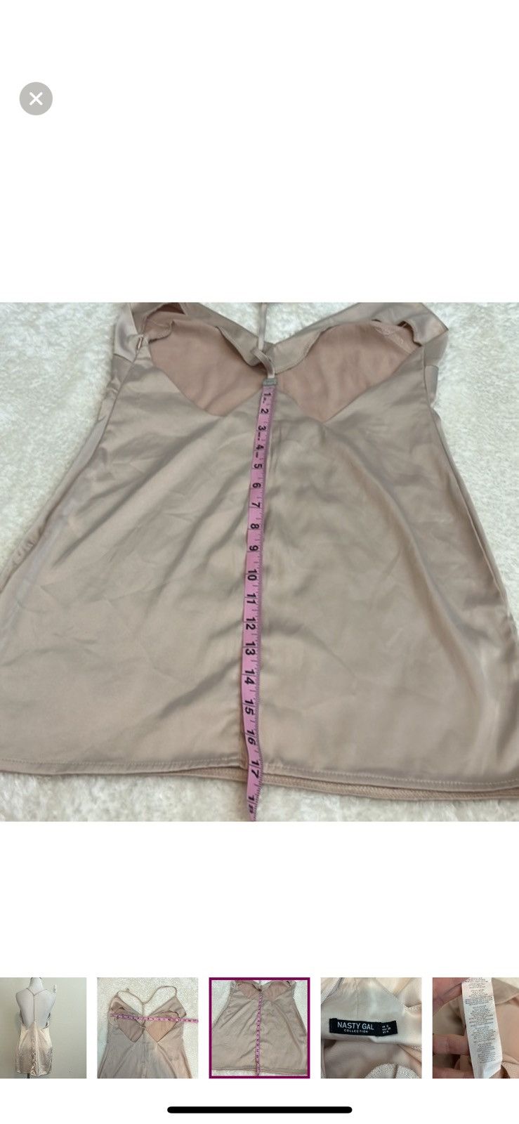 Nasty Gal Nasty gal nude silky dress size 4 Size S / US 4 / IT 40 - 8 Thumbnail