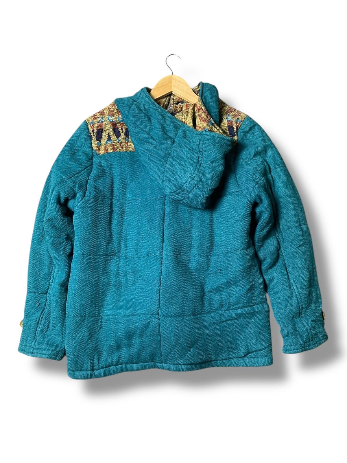 Japanese Brand × Vintage AMINA Brand Native Design Hooded Jacket (99) Size US XXS / EU 40 - 5 Thumbnail