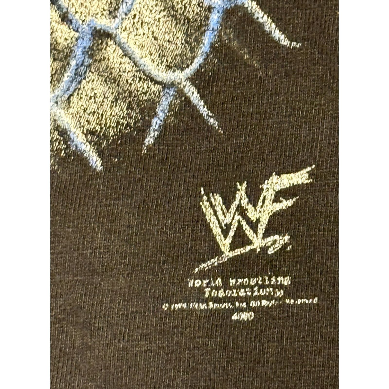 Vintage VINTAGE WWF THE ROCK Shirt Large Mens 90s Rock Wrestling Crew Neck Black Short Sleeve Cotton Graphic Print Size US L / EU 52-54 / 3 - 6 Thumbnail