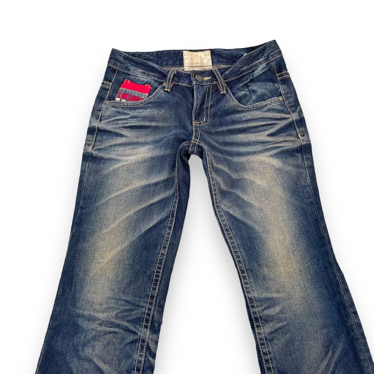🇯🇵 VINTAGE LOLITA RUSTY WASHED BUCKLE DENIM PANTS