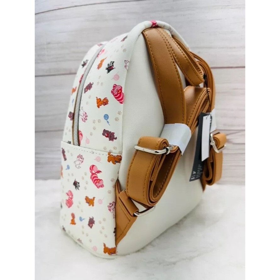 Disney Loungefly Disney Cats Yarn MARIE Allover Gray Mini Backpack Size ONE SIZE - 3 Thumbnail