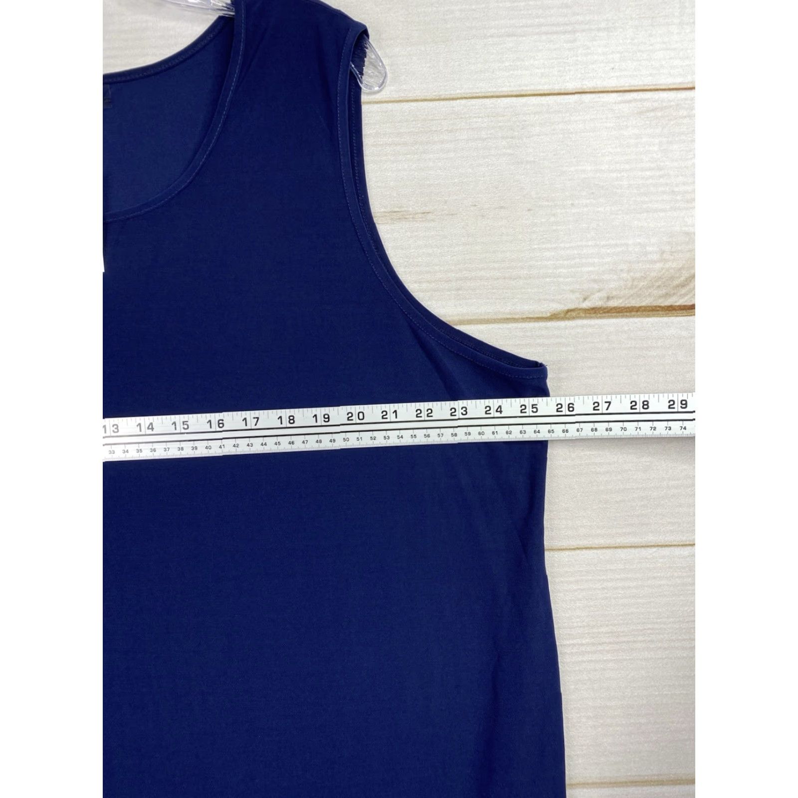 Vintage NY Collection Dress Womens 3X Navy Blue Sleeveless Jersey Knit Tank Casual NWT Size XXL / US 16-18 / IT 52-54 - 5 Thumbnail