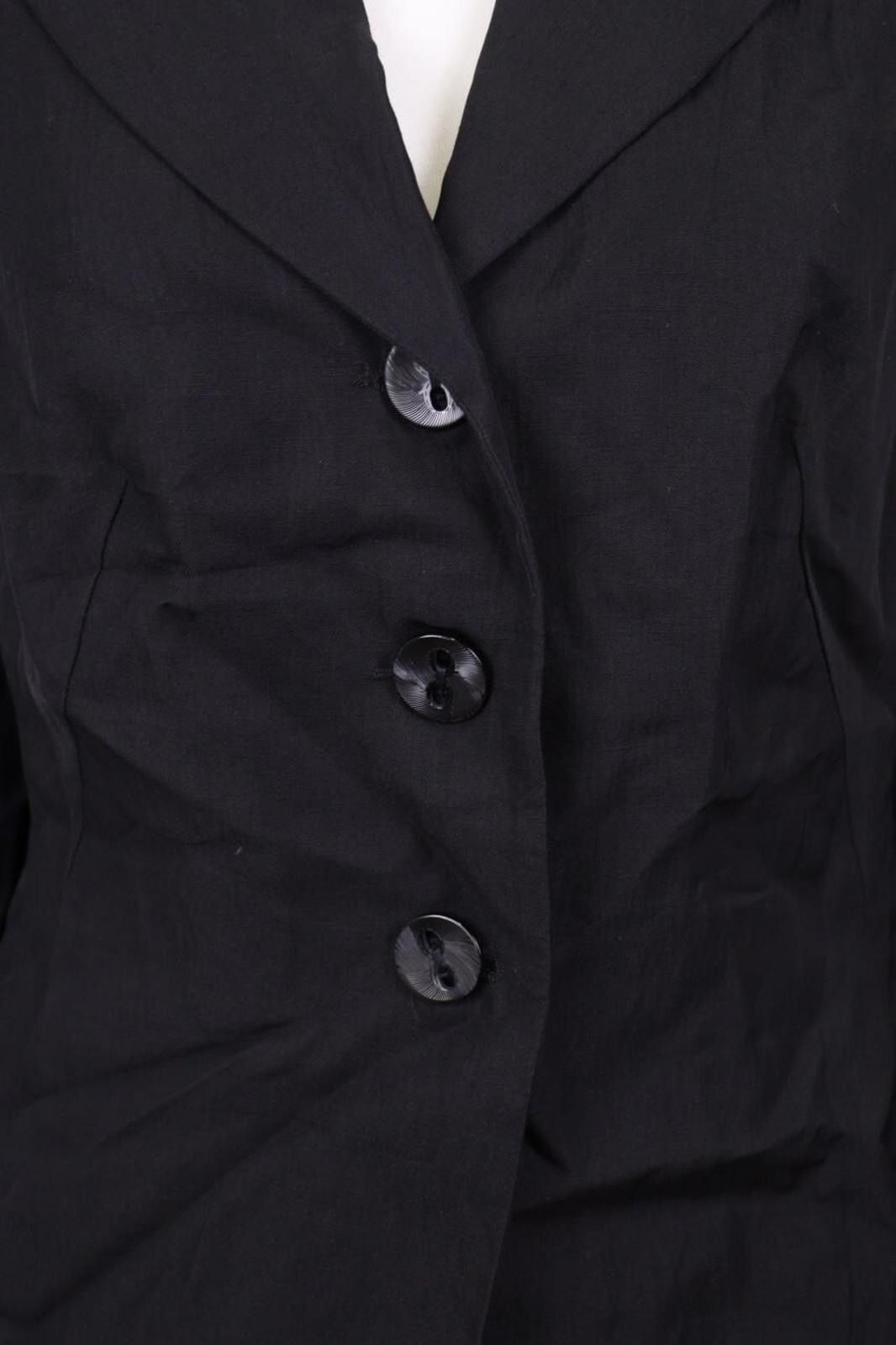 Marimekko MARIMEKKO Ritva Falla Black Cropped Blazer Jacket Size 40+ Size M / US 6-8 / IT 42-44 - 6 Thumbnail