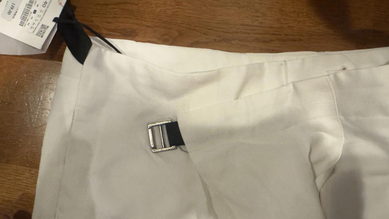 Zara Zara Mens Pants Wrap Trousers US 31 White Straight leg Size US 32 / EU 48 - 7 Thumbnail