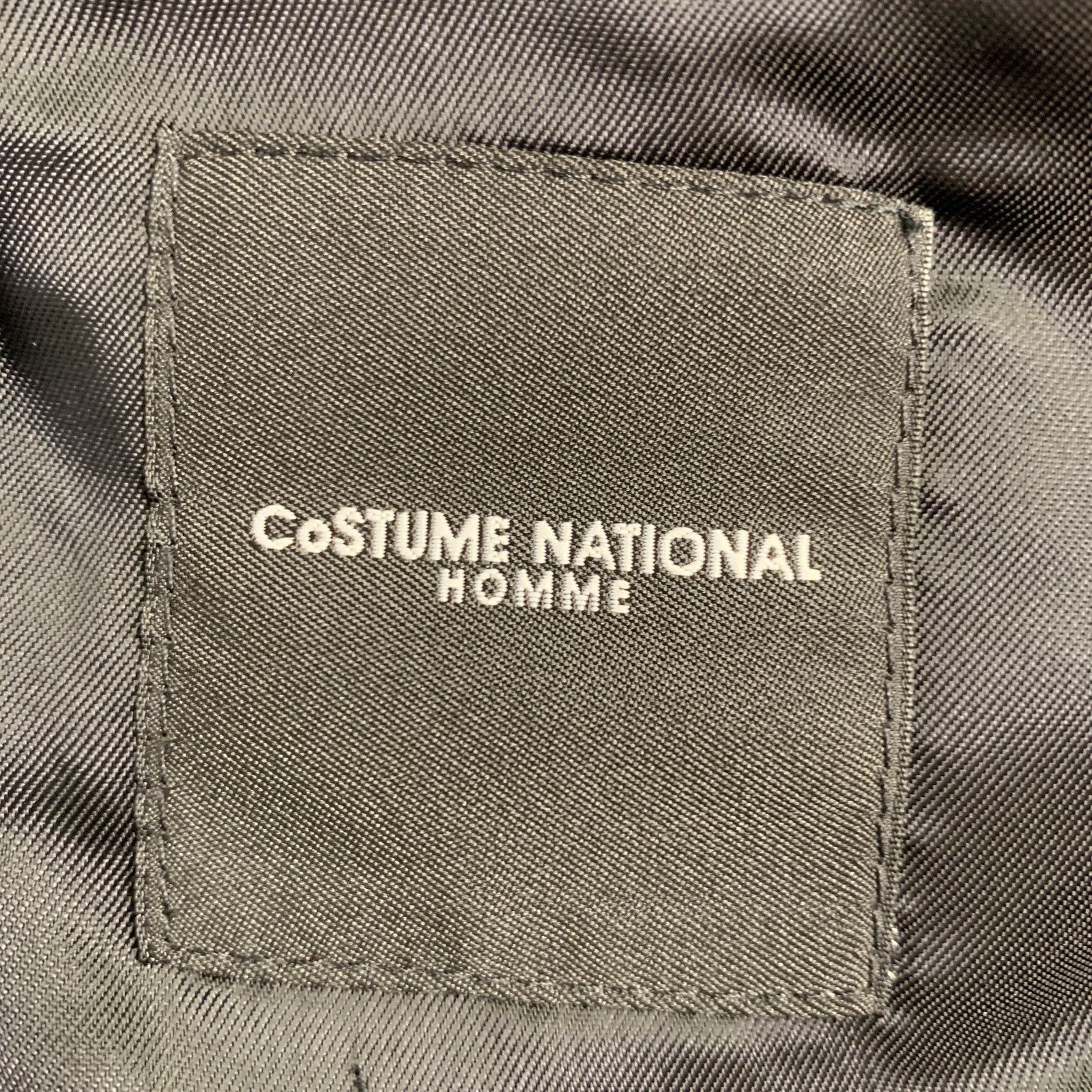 Costume National Size 38 Brown Grey Pinstripe Wool Single Button Suit Size 38R - 8 Thumbnail
