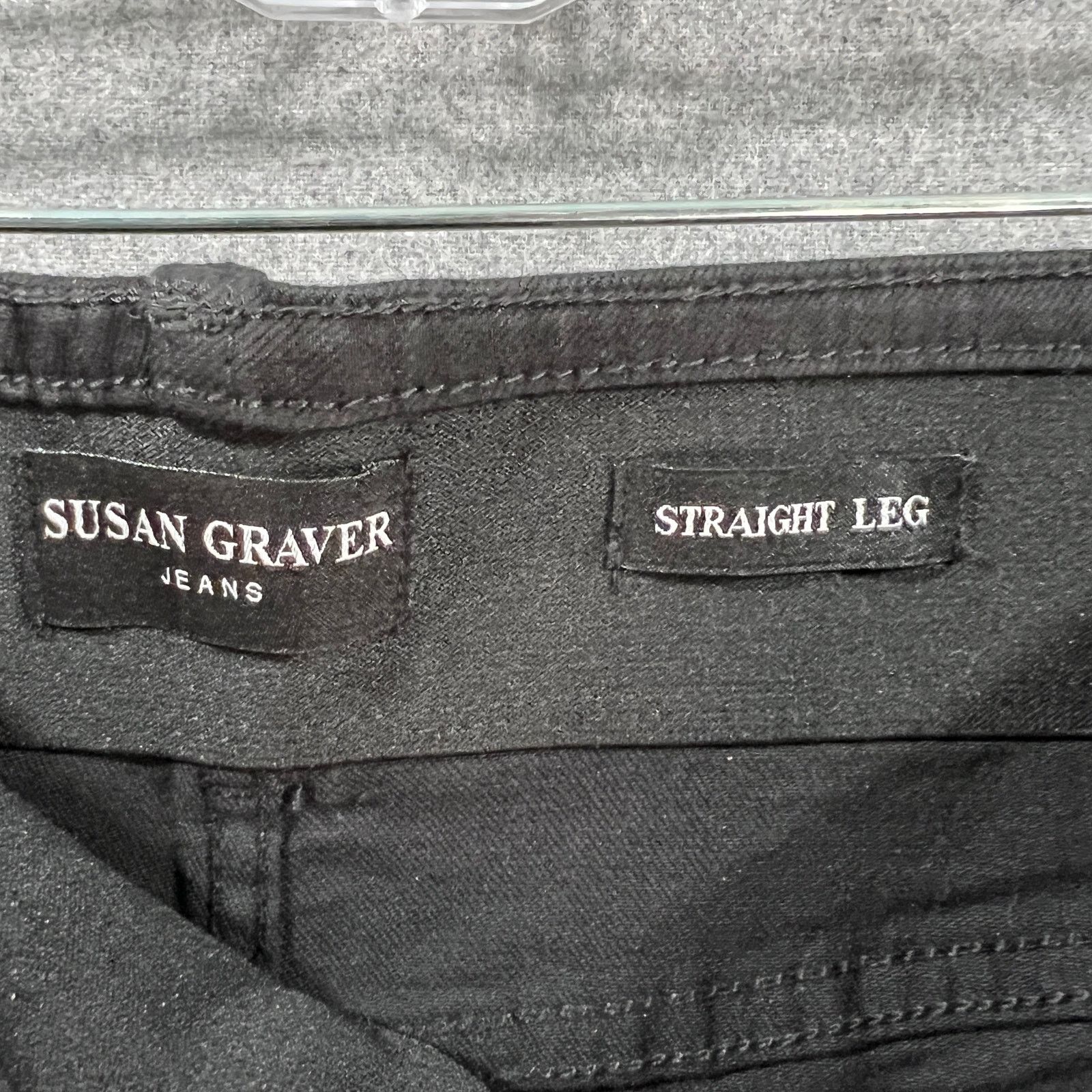 Other Susan Graver Regular Stretch Denim Straight Leg Jean Size 38" / US 16 / IT 52 - 3 Thumbnail
