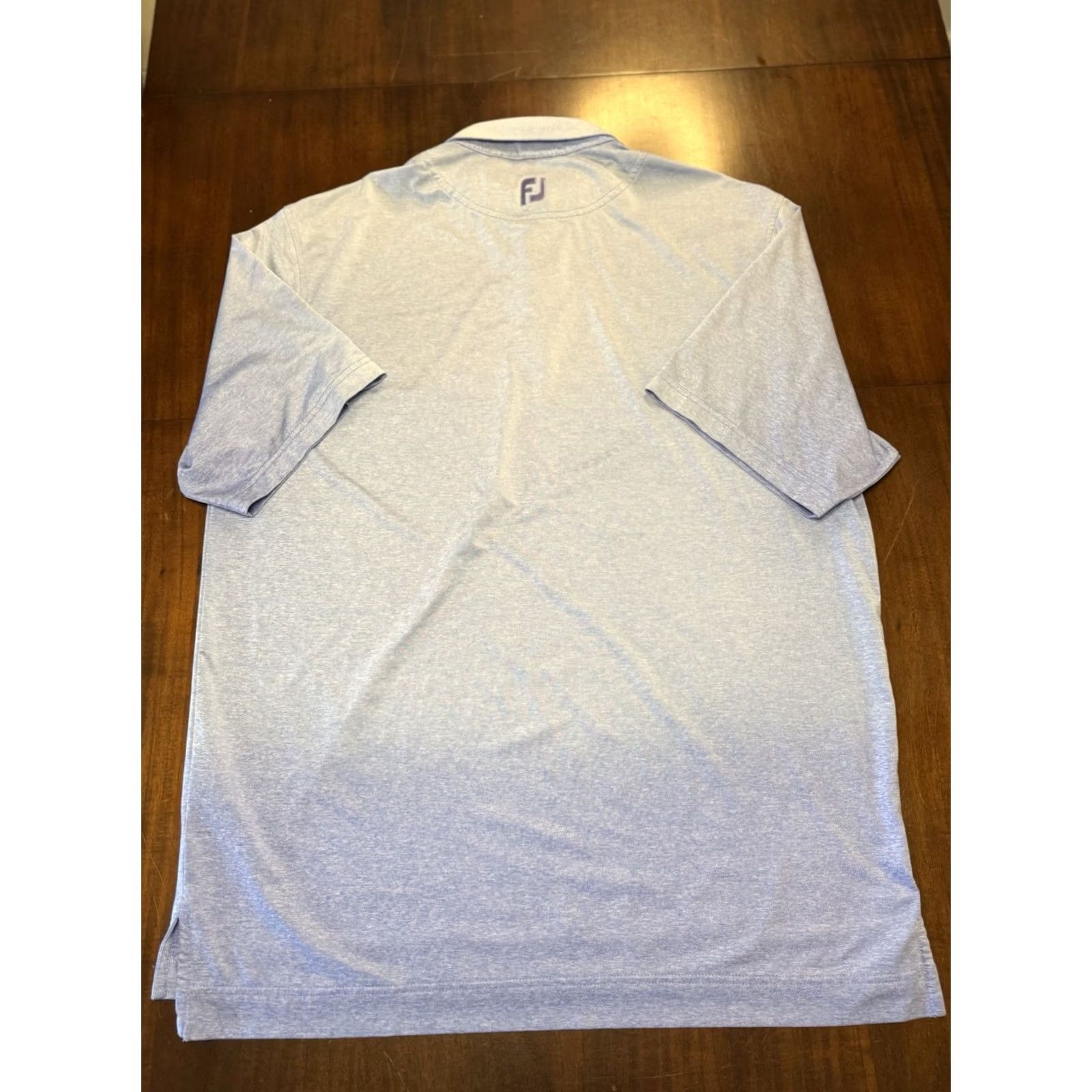 Footjoy FootJoy Golf Polo Shirt 3 Button Solid Blue Mens Large Polo shirt Short Sleeve Performance/All Seasons Breathable Stretch Size US L / EU 52-54 / 3 - 8 Thumbnail