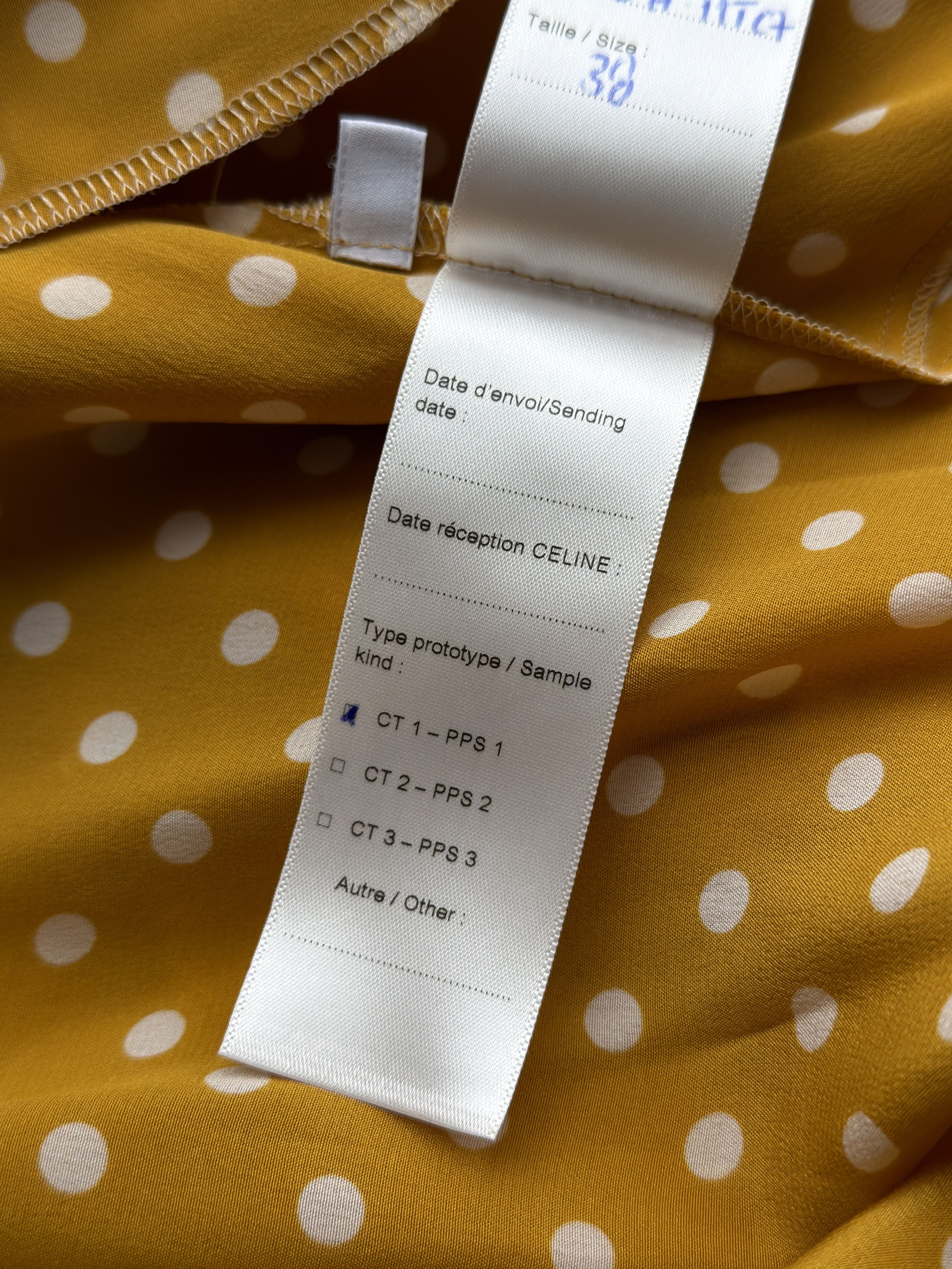 Celine Celine polka dot silk dress | sample Size S / US 4 / IT 40 - 10 Thumbnail