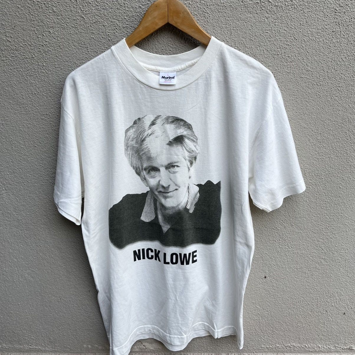 Band Tees Vintage 90s NICK LOWE tee post punk new wave Size US L / EU 52-54 / 3 - 2 Thumbnail