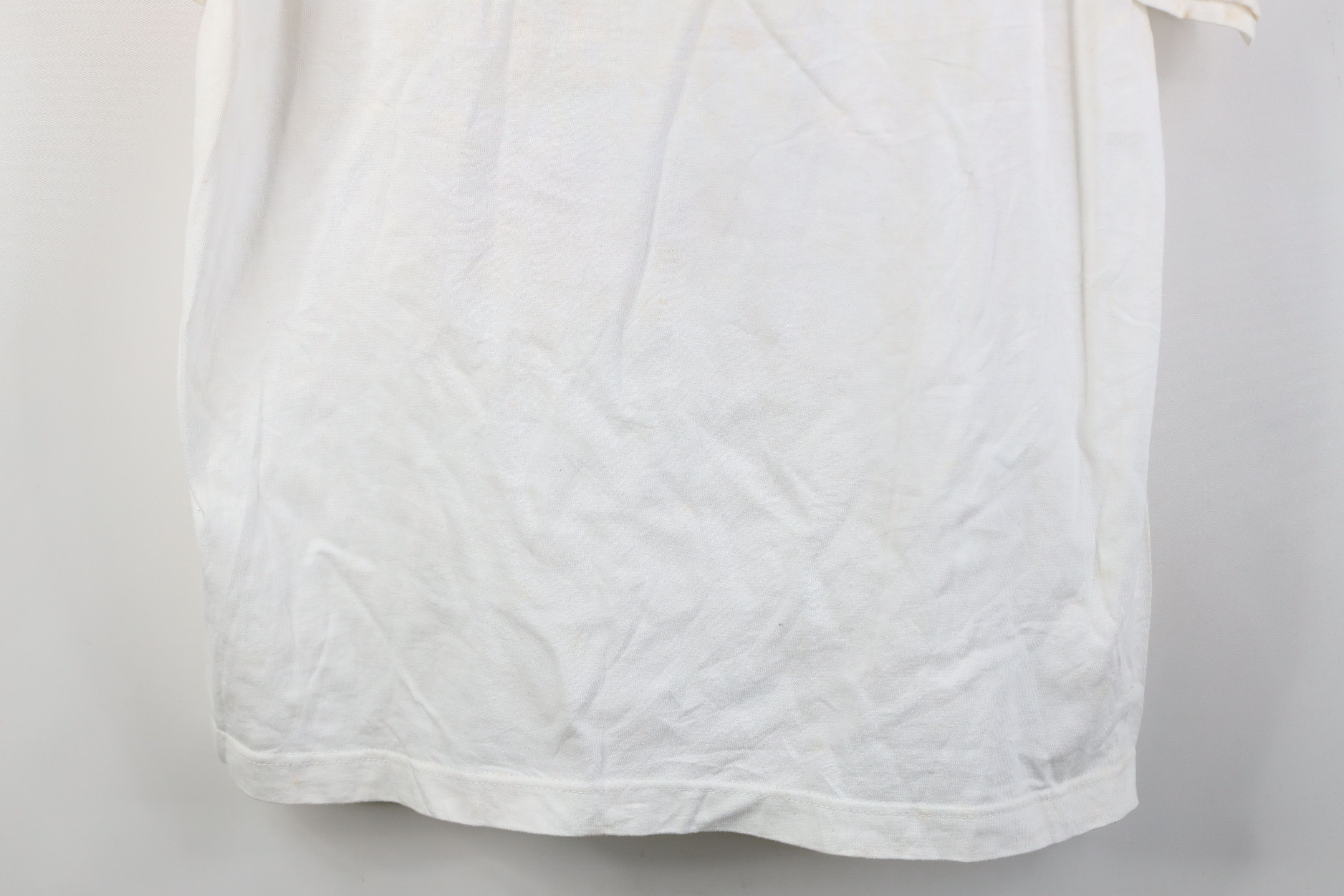 Vintage Vintage 90s Streetwear Nothing Skull T-Shirt White Cotton Size US XL / EU 56 / 4 - 3 Thumbnail