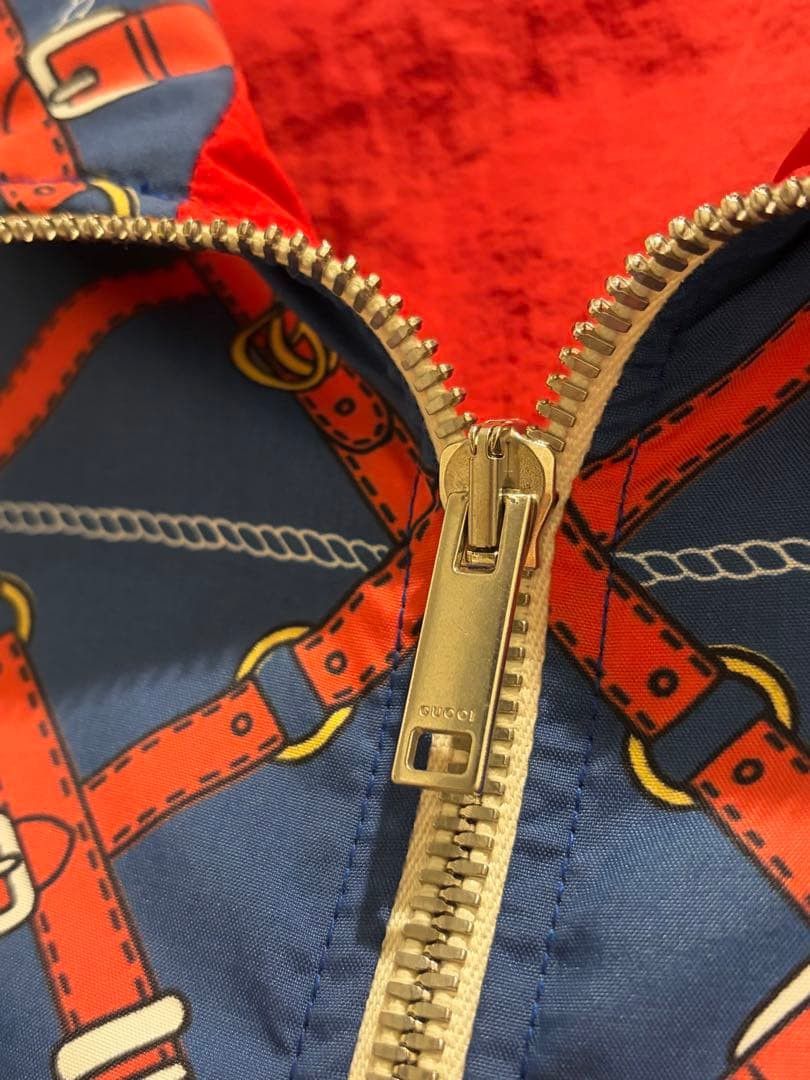 Gucci Gucci Graphic Print Nylon Jacket L Red Size US L / EU 52-54 / 3 - 3 Thumbnail