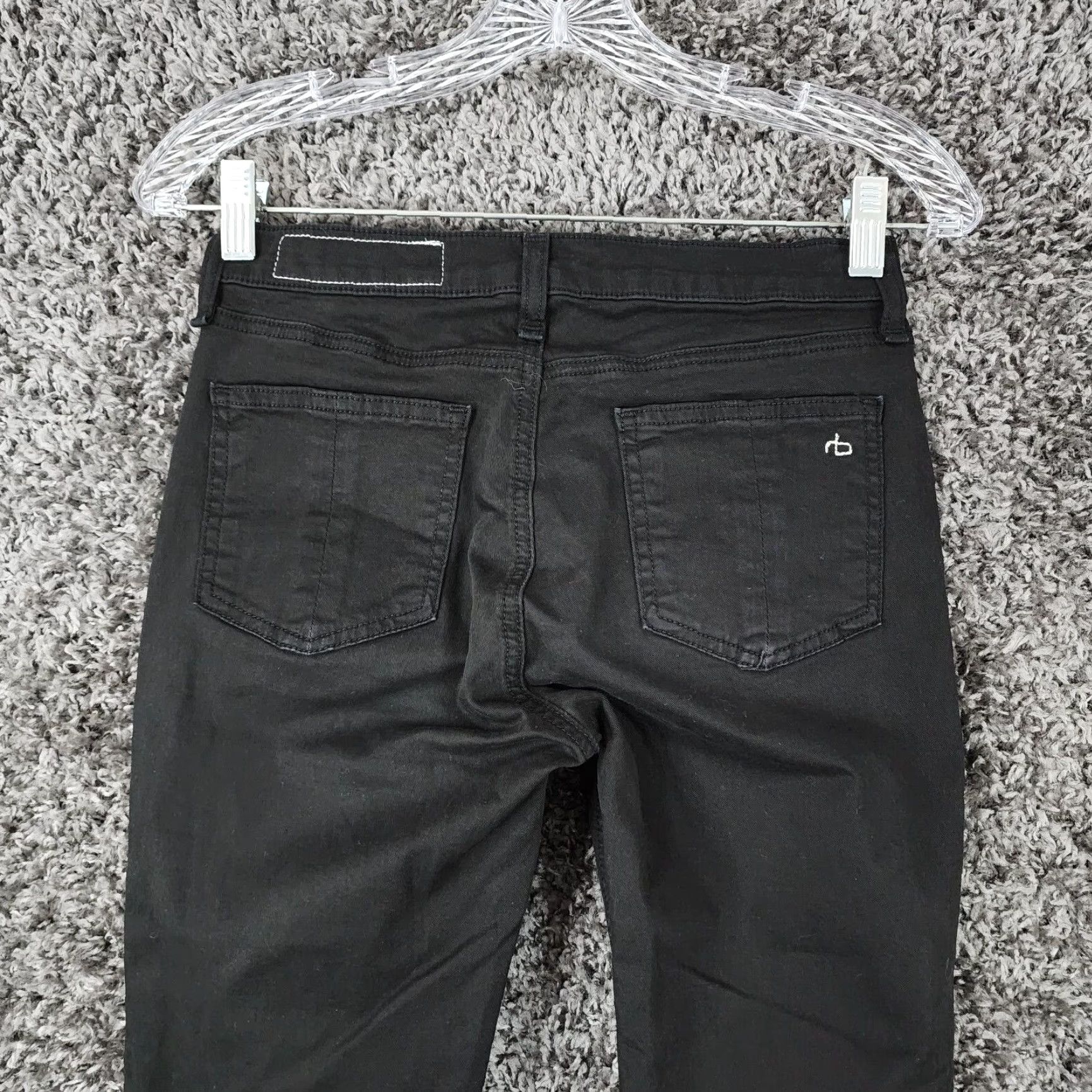 Rag & Bone RAG & BONE Women's Skinny Jeans Size 25 Black Regular Size 42" / US 20 - 7 Thumbnail
