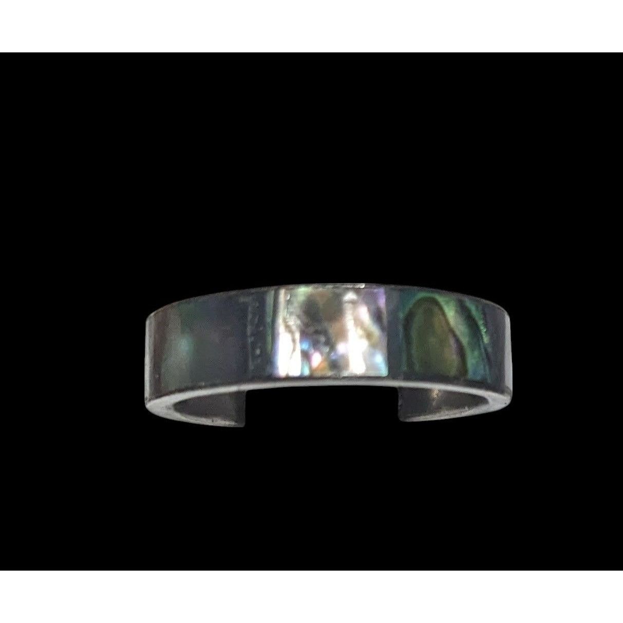 Other Vintage Silver Tone Shell Inlay Ring Size 4 3/4 Size ONE SIZE - 1 Thumbnail