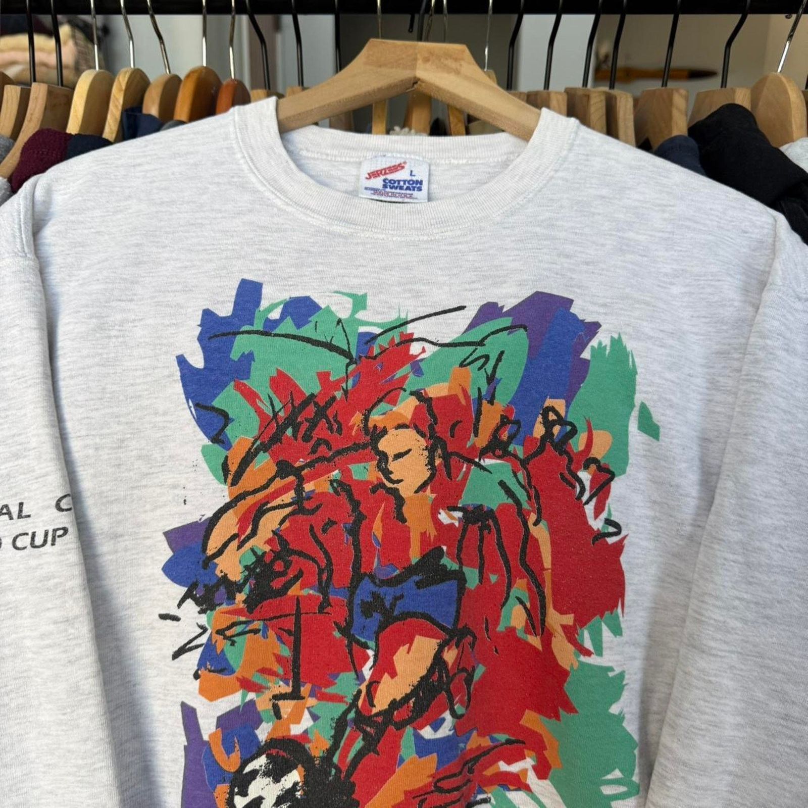 Other Vintage 1998 Fifa World Cup 1998 Canon Soccer Art Sweatshirt Size US L / EU 52-54 / 3 - 2 Thumbnail