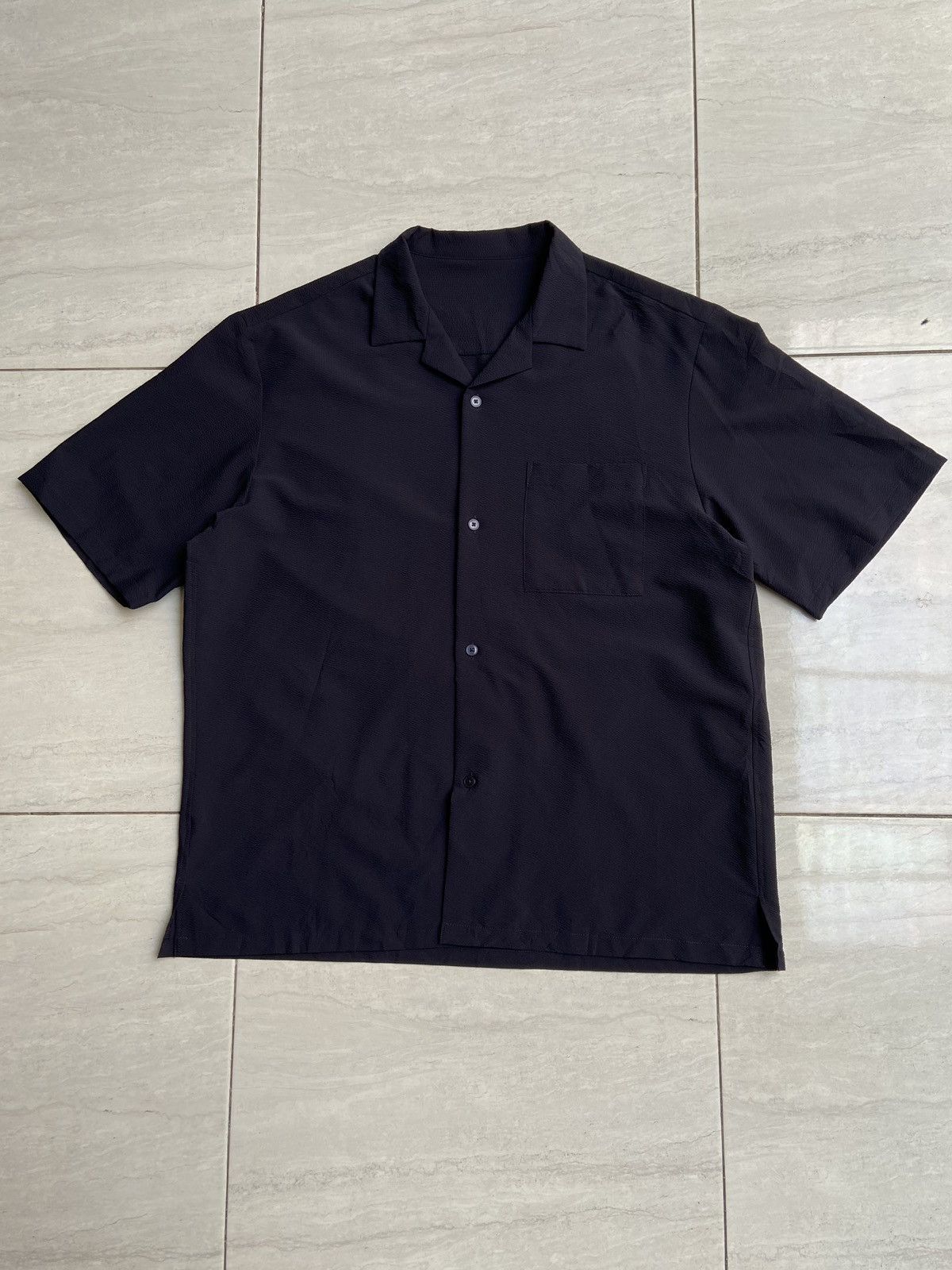 GU GU Navy Short Sleeve Shirt Size US XL / EU 56 / 4 - 1 Thumbnail