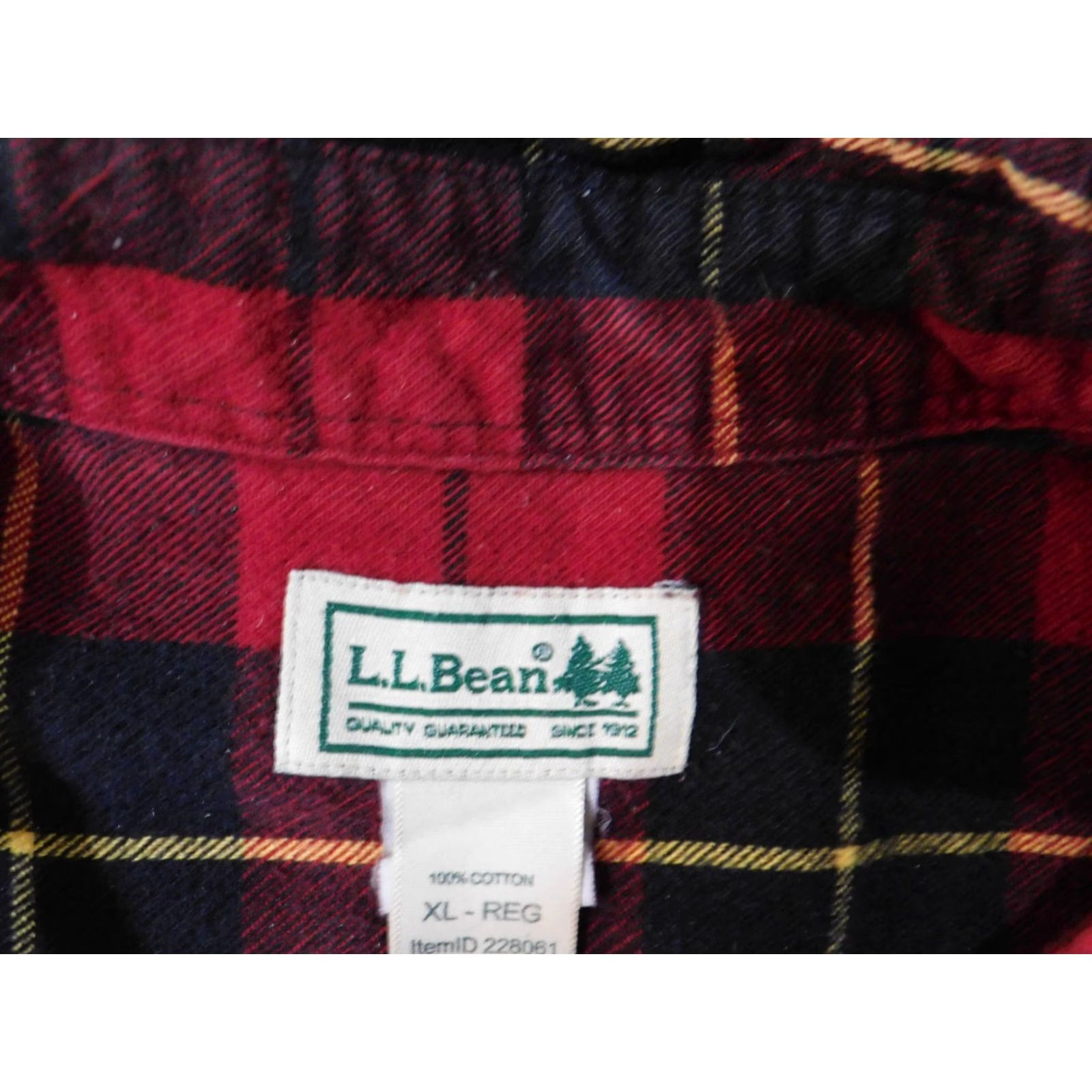 Vintage VINTAGE ll bean Flannel Shirt Large Mens Red Plaid Outdoors Retro Hiking Size US L / EU 52-54 / 3 - 4 Thumbnail
