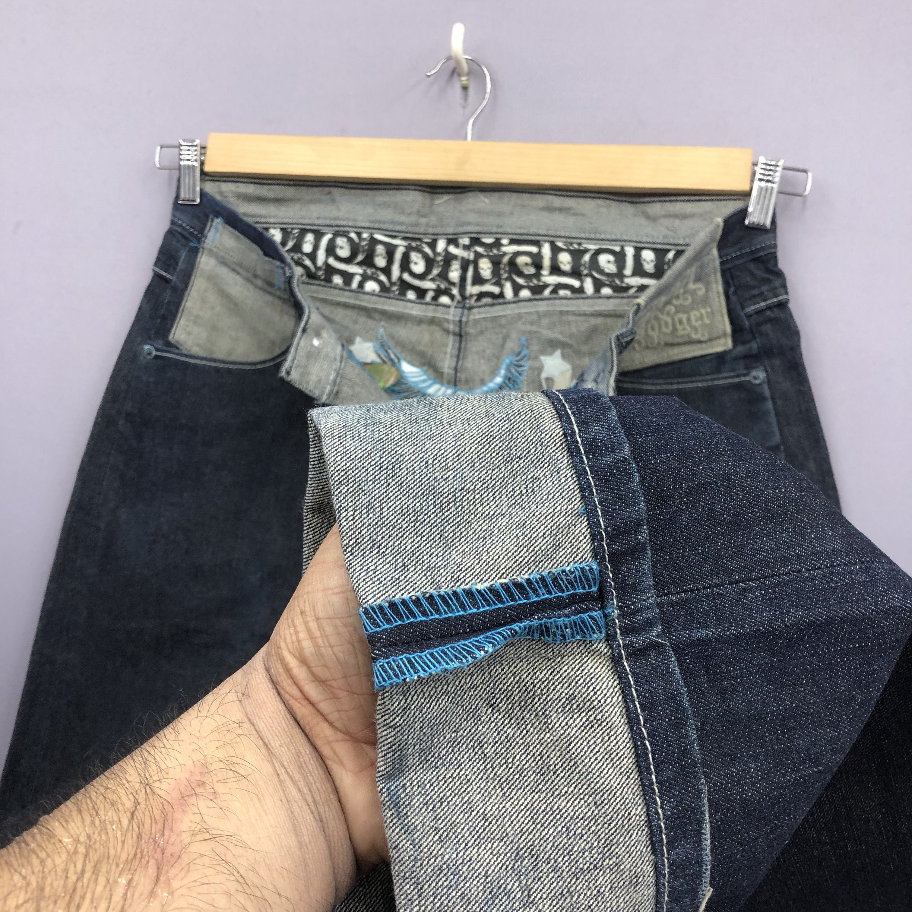 Jean Crazy Vintage Y2k Affliction Jeans Baggy Skater Denim Size US 34 / EU 50 - 10 Thumbnail