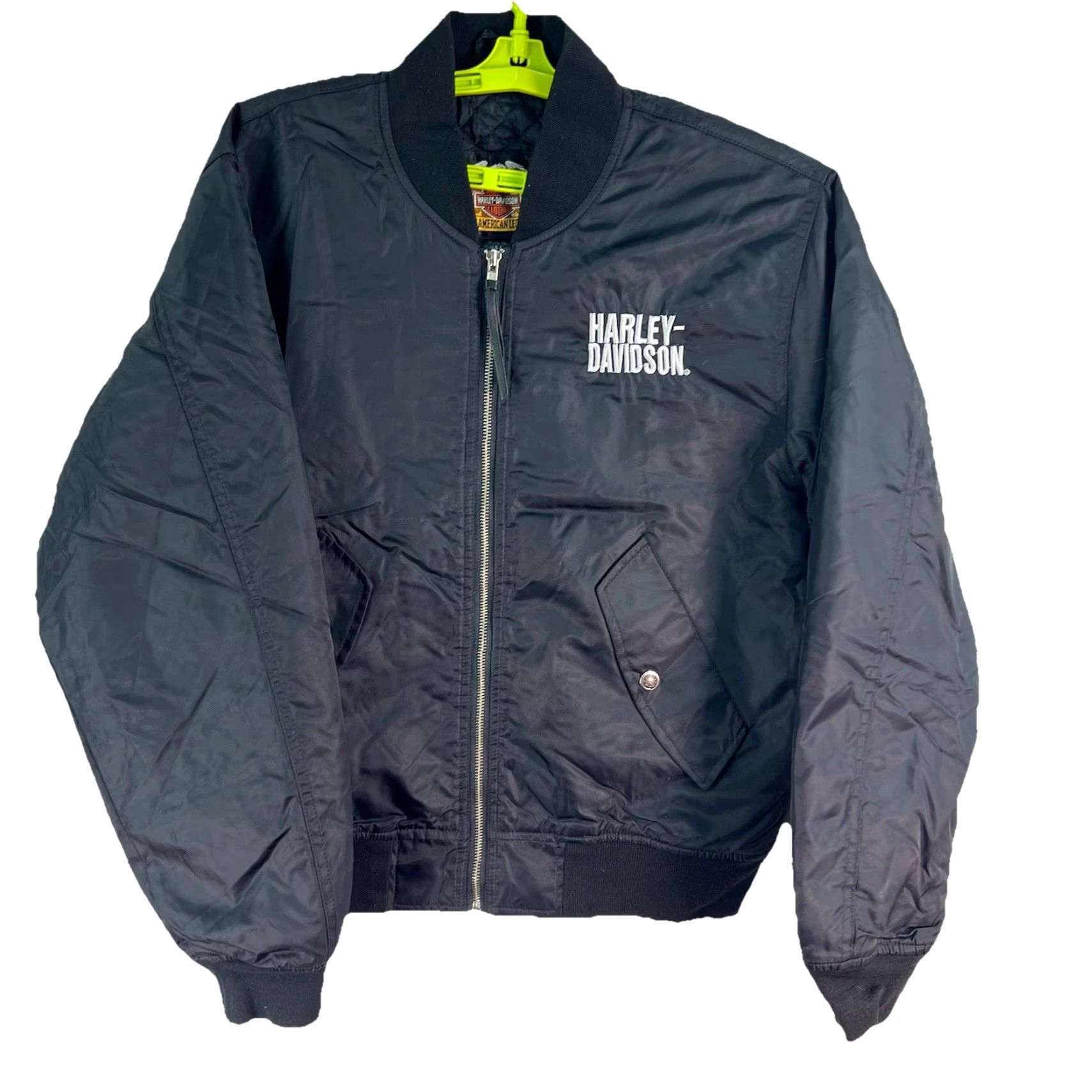 Harley Davidson Harley-Davidson Light Quilted Nylon Embroidered Jacket Men’s S Black USA Size US S / EU 44-46 / 1 - 2 Thumbnail