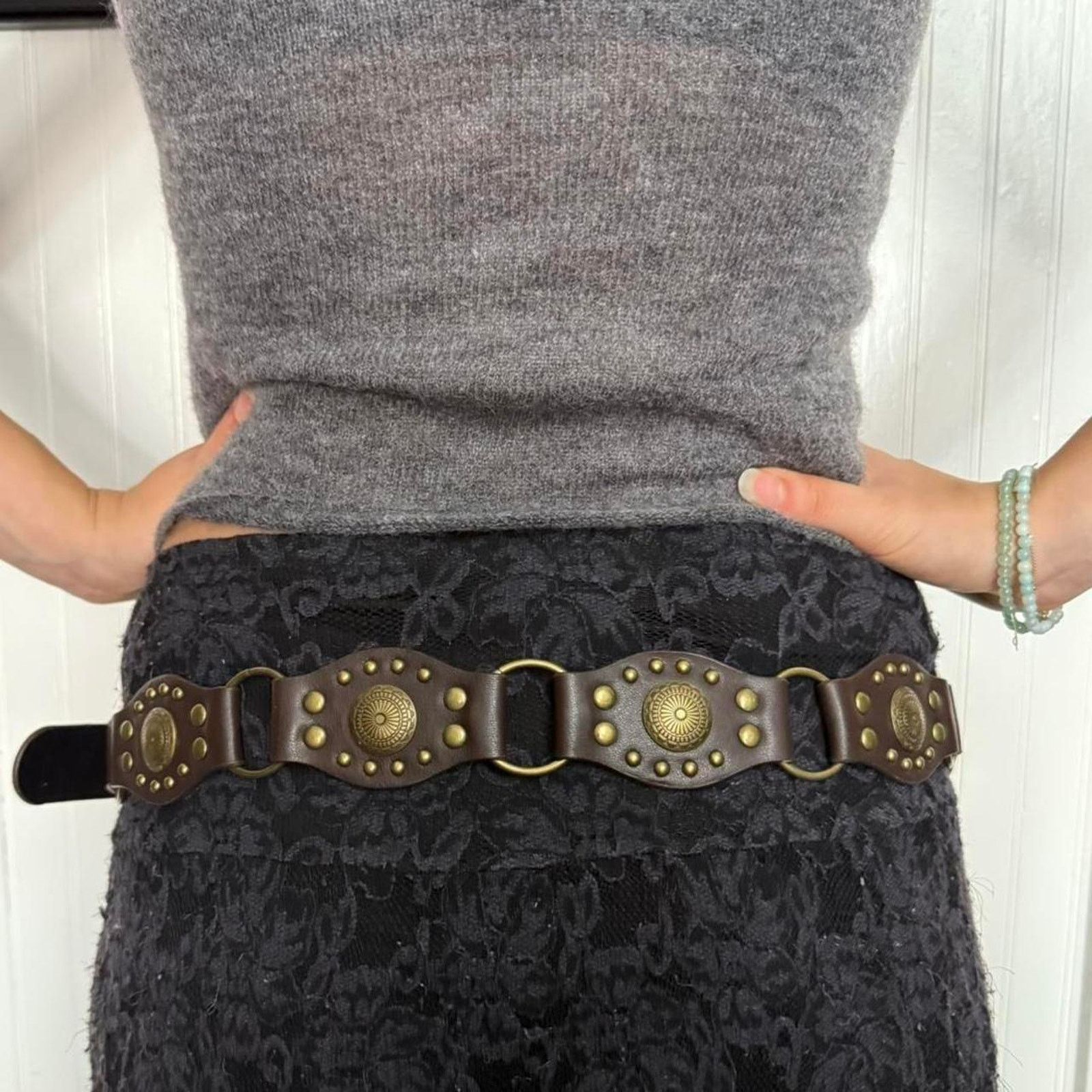 Other Brown vegan leather boho gold WMNS1 Size ONE SIZE - 3 Thumbnail