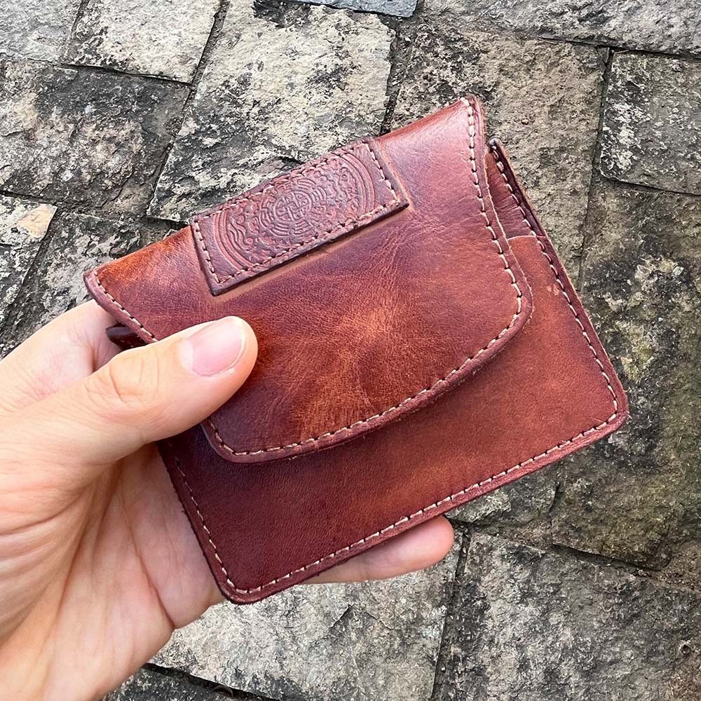 Japanese Brand × Leather × Vintage Card Holder Leather Wallet Size ONE SIZE - 1 Thumbnail