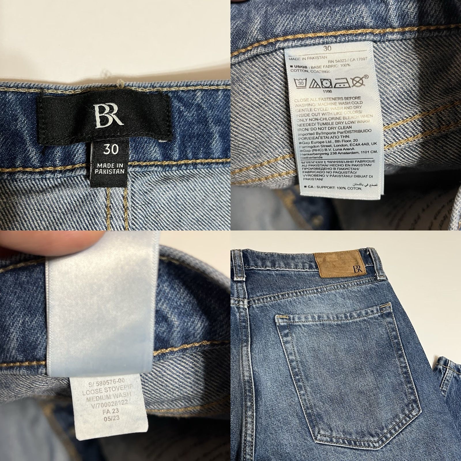 Banana Republic Banana Republic Jeans Womens Tag 30 33x31 Blue Regular Straight High Rise Denim Pocket Logo Size 24" / US 00 / IT 34 - 8 Thumbnail