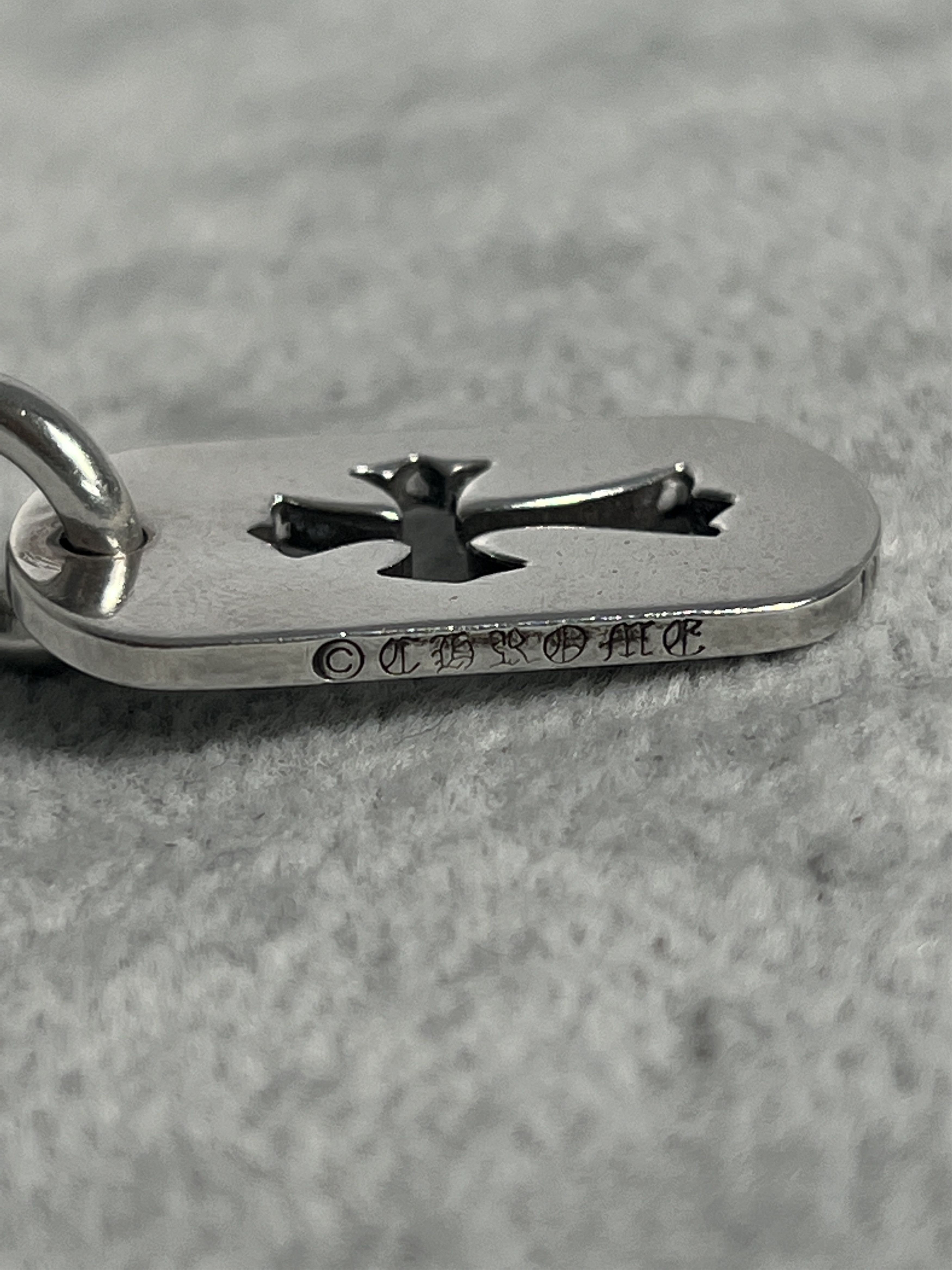 Chrome Hearts Chrome Hearts Cutout Cross Dog Tag Pendant Silver Size ONE SIZE - 3 Thumbnail
