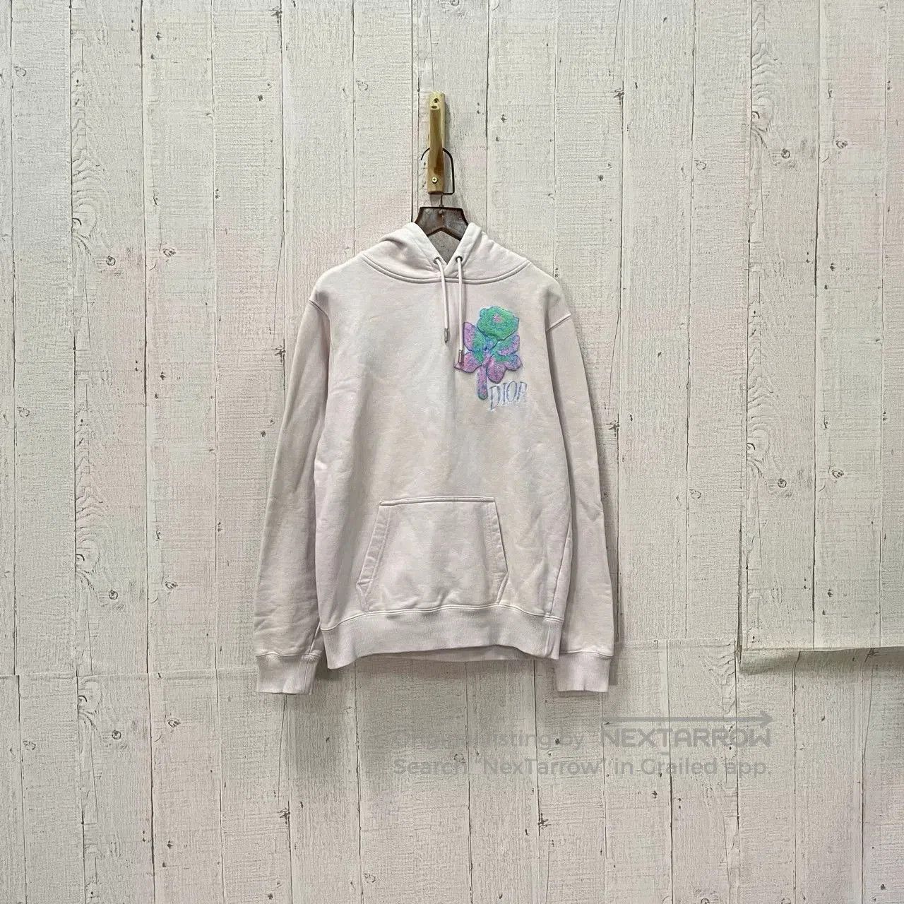 Dior dior floral hoodie in soft gray shade. Size XXS / US 00 / IT 34 - 1 Thumbnail