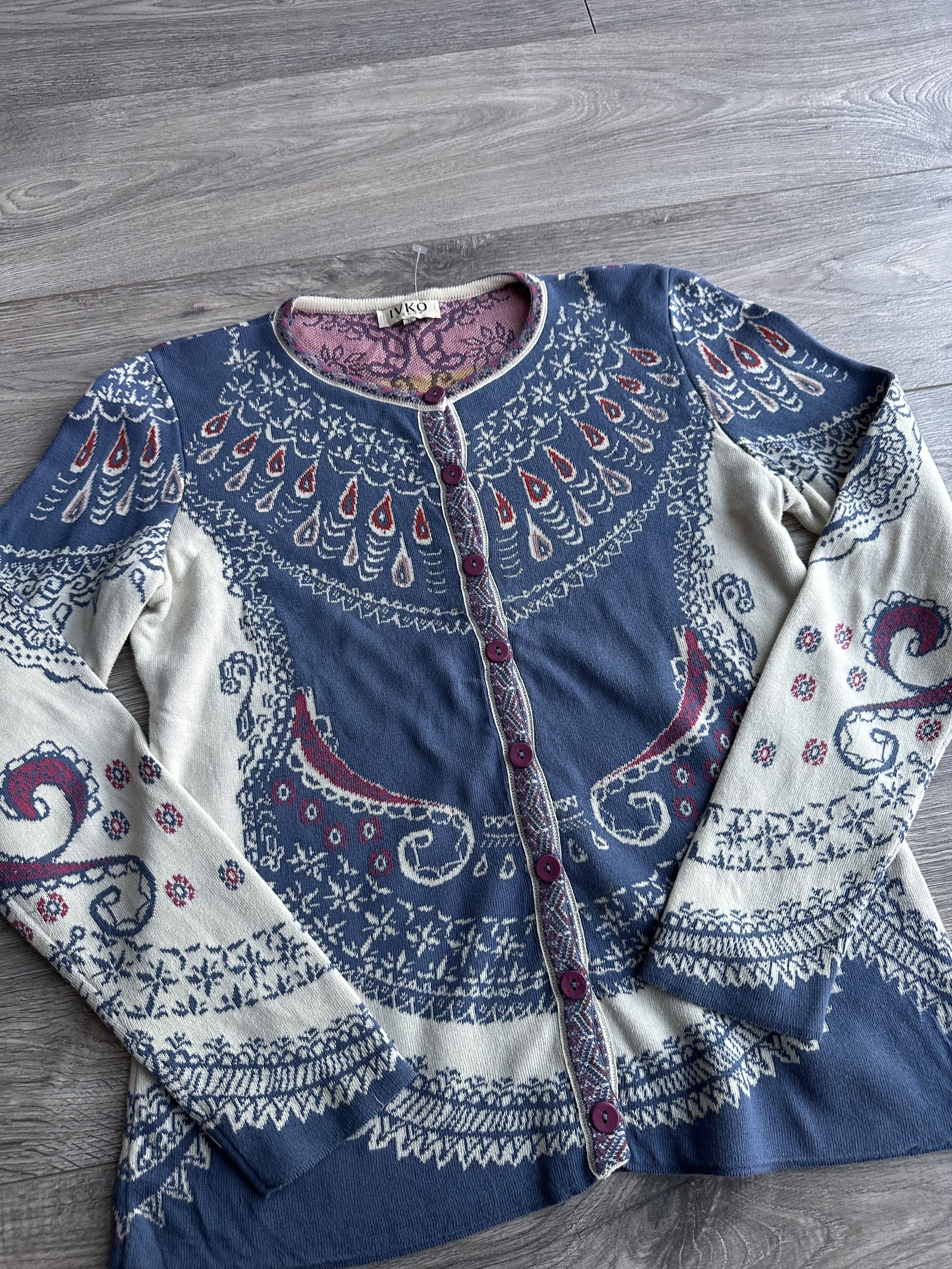 Vintage Ivko cardigan sweater Size XS / US 0-2 / IT 36-38 - 2 Thumbnail