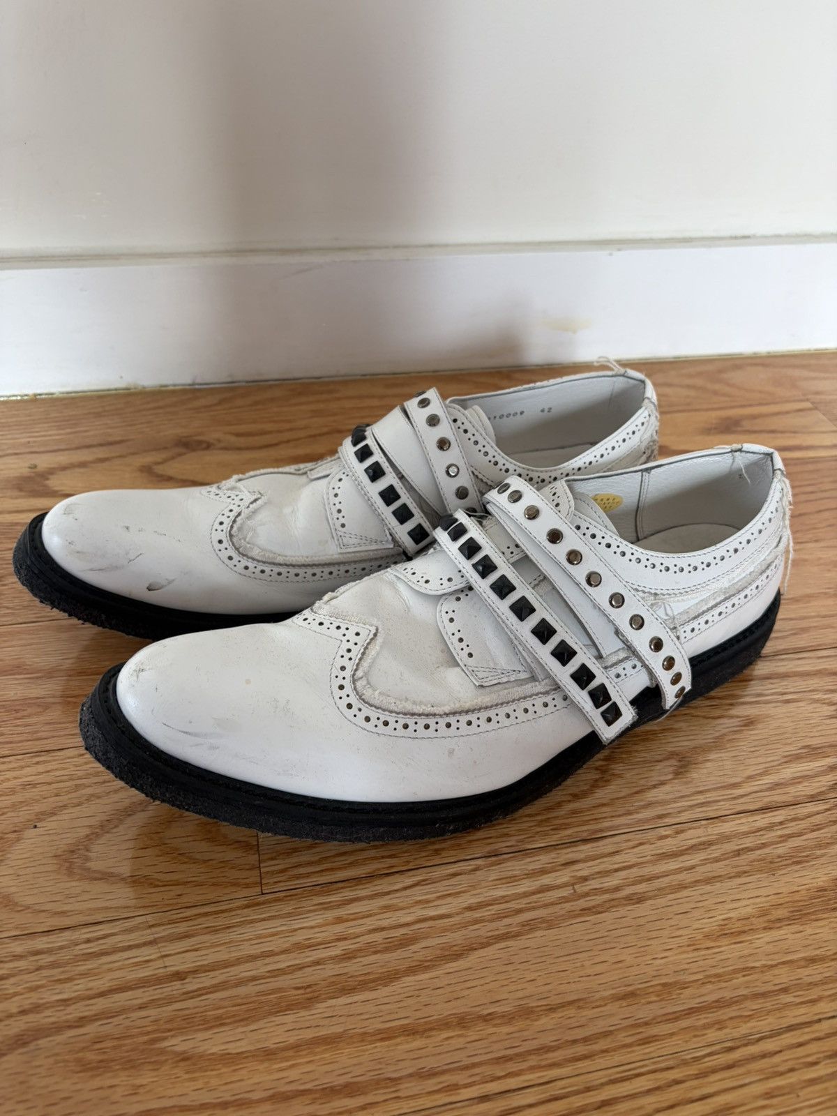 Roen Hiromu Takahara Leather Studded Strap Shoes Size US 9 / EU 42 - 2 Thumbnail