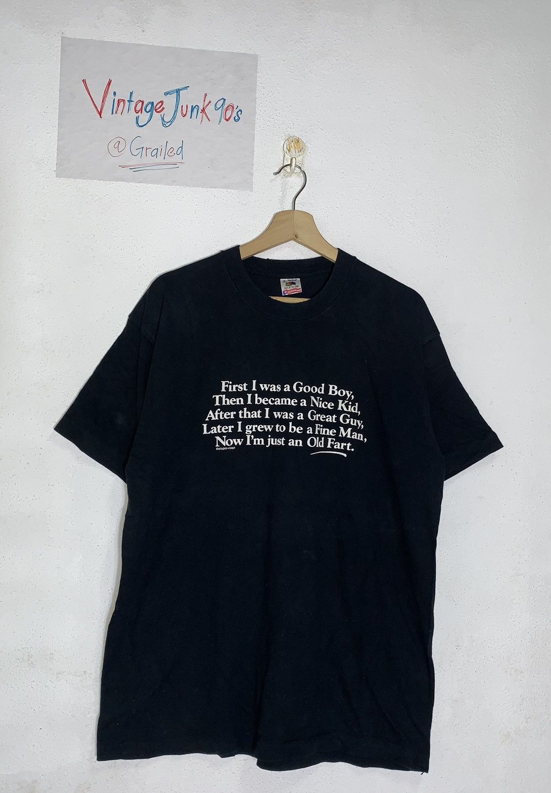 Vintage Vintage wording t-shirt skateboarding Size US L / EU 52-54 / 3 - 1 Thumbnail