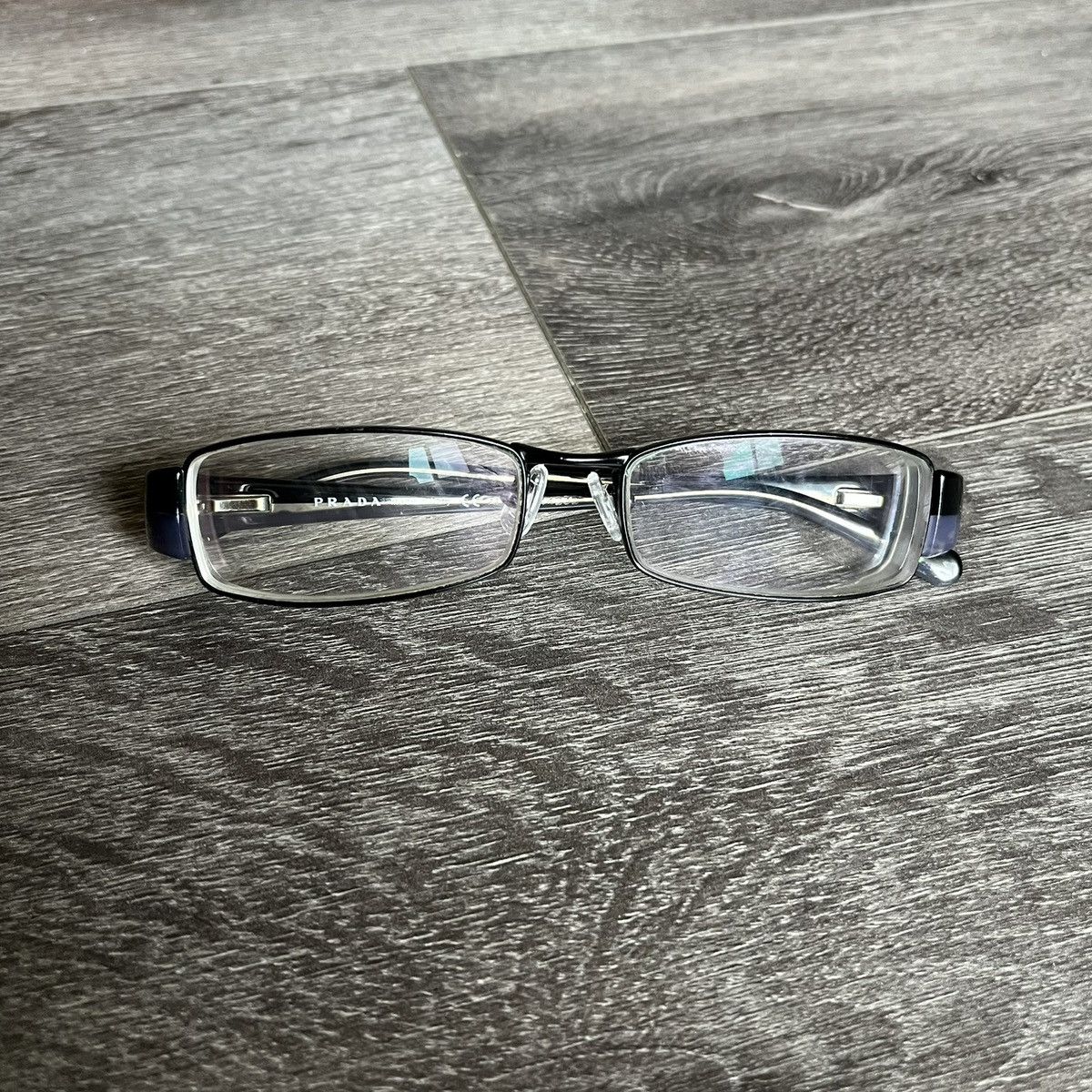 Prada Black Eyeglasses Frames VPR53H 765-101 Made in Italy