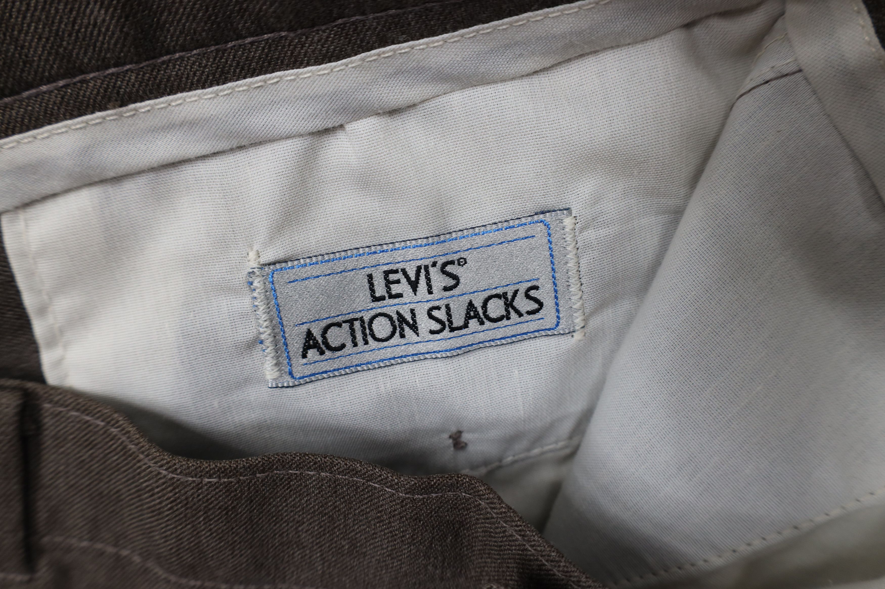 Levi's × Vintage Vintage 90s Levis Knit Flared Wide Leg Chino Pants Brown Size US 36 / EU 52 - 9 Thumbnail