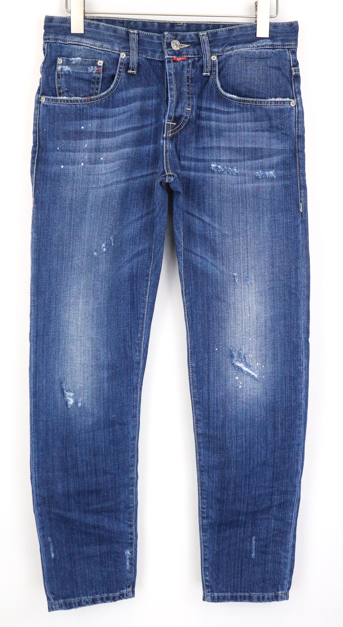 Takeshy Kurosawa TK 08 W32 Blue Slim Distressed Jeans 75908 Size US 32 / EU 48 - 1 Thumbnail