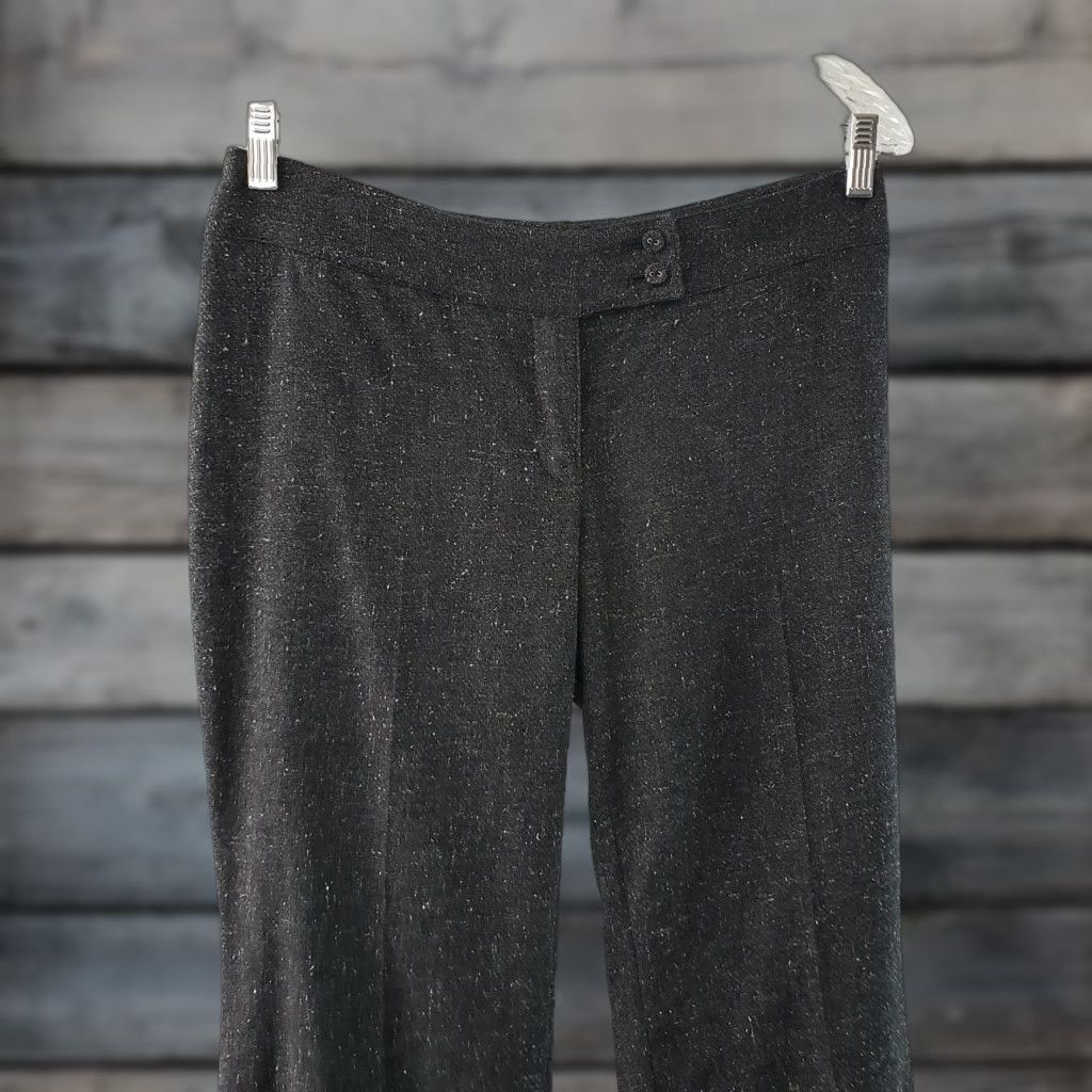 J. Jill J. Jill Womens Dress Pants Sz 6 Stretch Gray Tweed Mid Rise Viscose Blend Dress Pants Womens Size 28" / US 6 / IT 42 - 1 Thumbnail